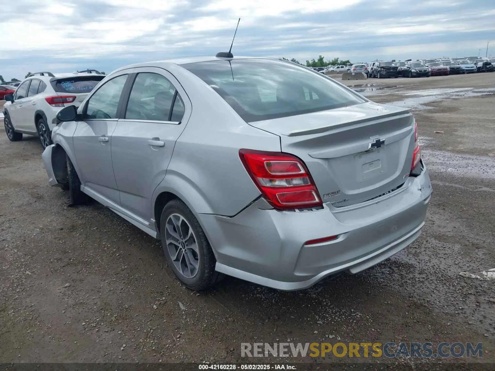 3 Photograph of a damaged car 1G1JD5SB6K4111161 CHEVROLET SONIC 2019