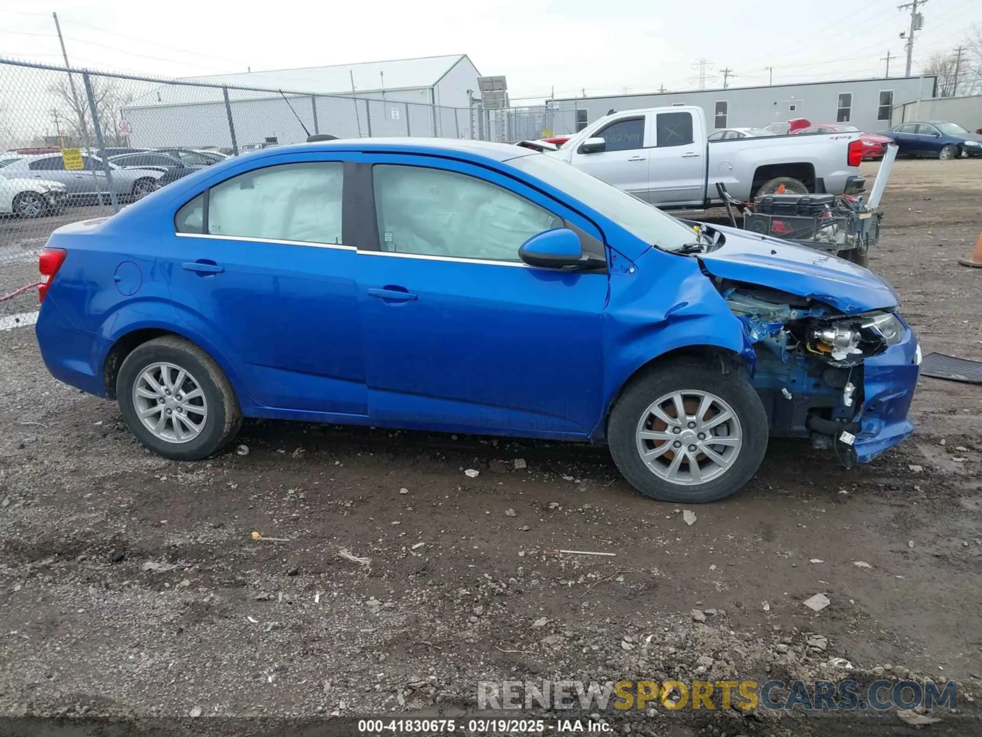 13 Photograph of a damaged car 1G1JD5SB6K4133404 CHEVROLET SONIC 2019