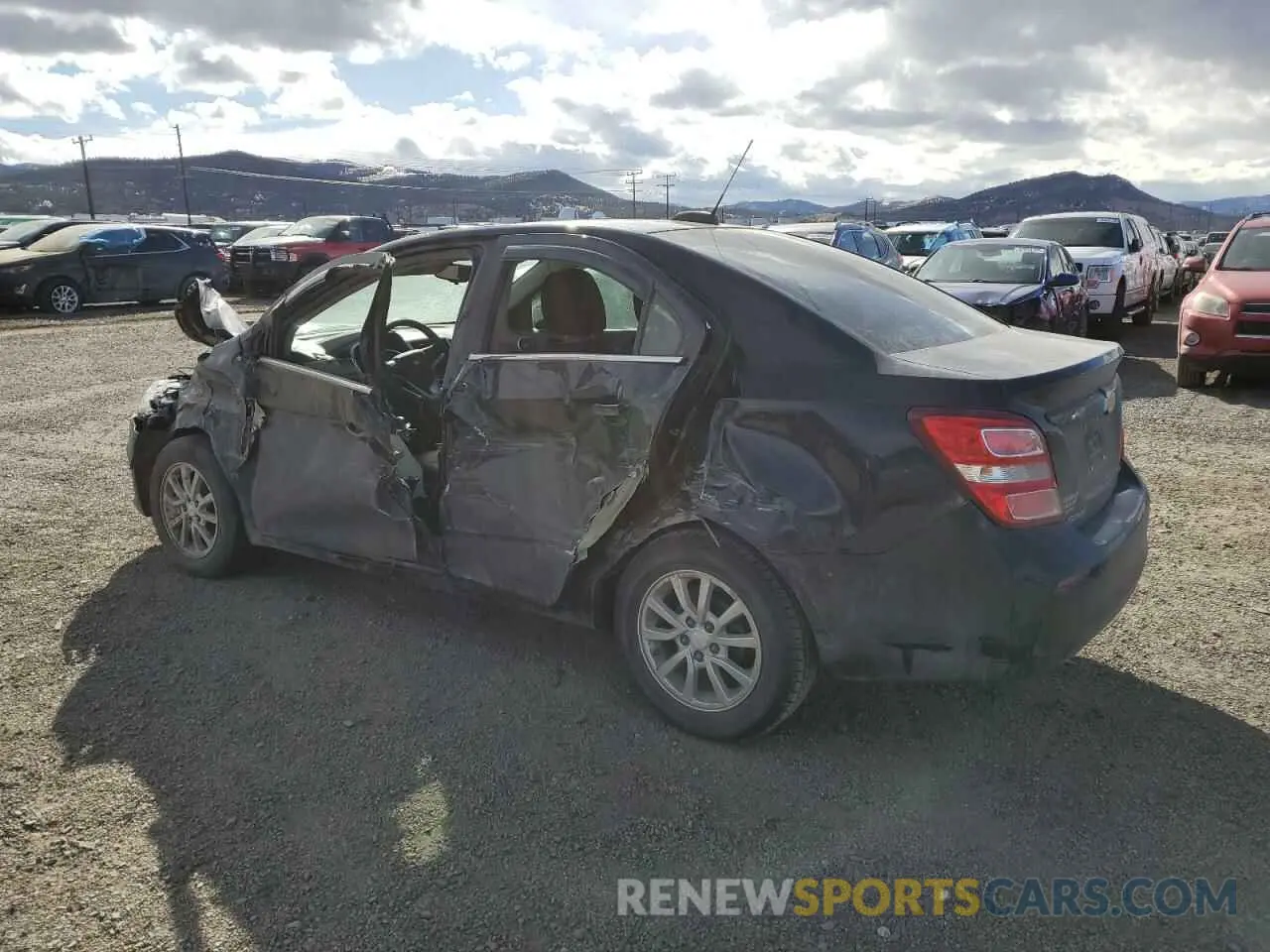 2 Photograph of a damaged car 1G1JD5SB6K4149862 CHEVROLET SONIC 2019