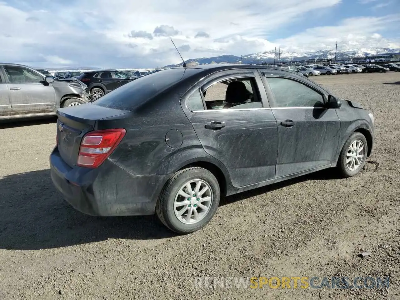 3 Photograph of a damaged car 1G1JD5SB6K4149862 CHEVROLET SONIC 2019