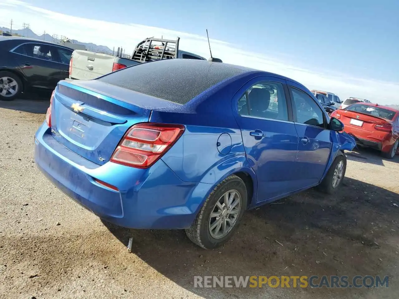 3 Photograph of a damaged car 1G1JD5SB7K4117437 CHEVROLET SONIC 2019
