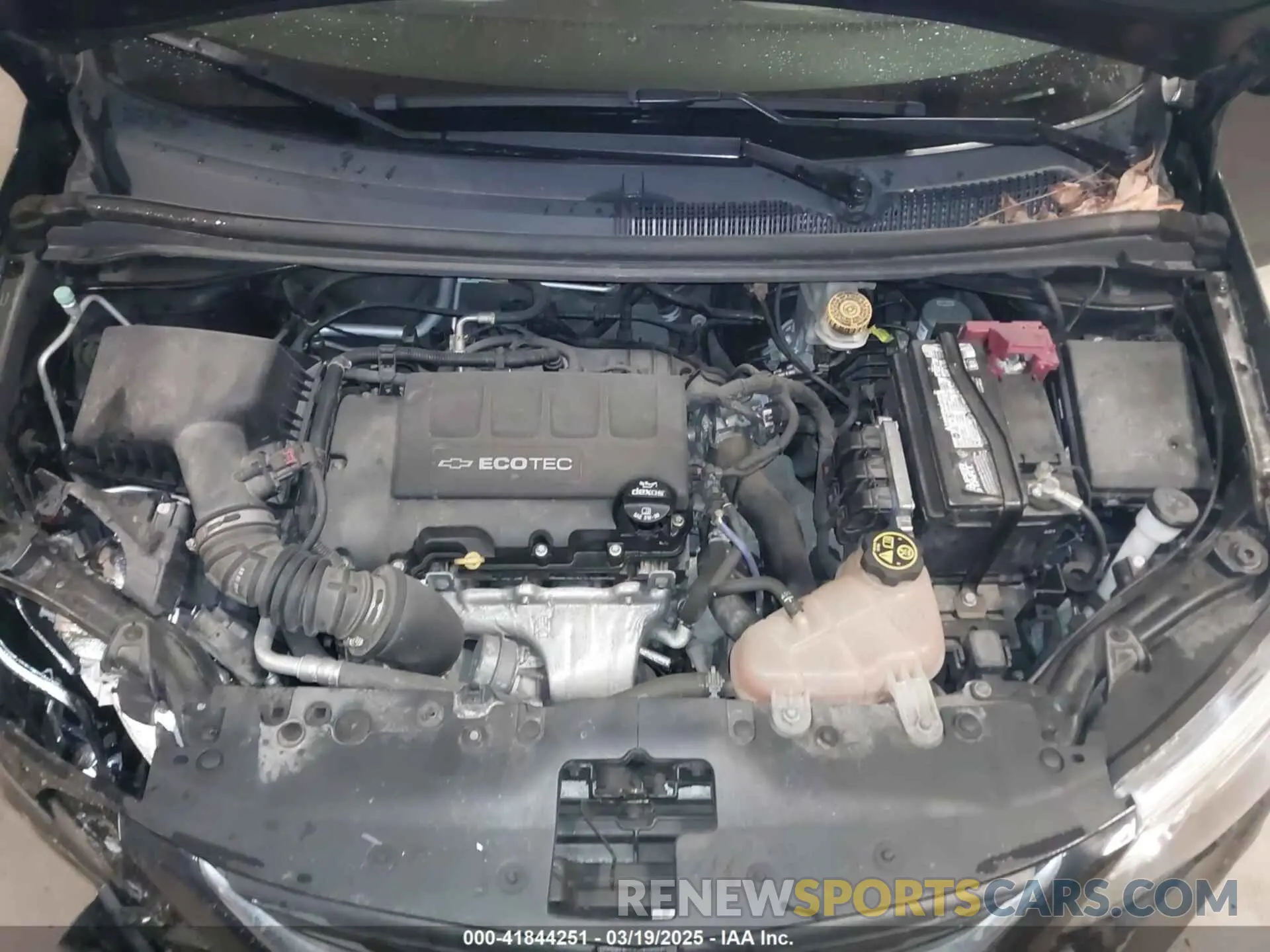10 Photograph of a damaged car 1G1JD5SB8K4111050 CHEVROLET SONIC 2019