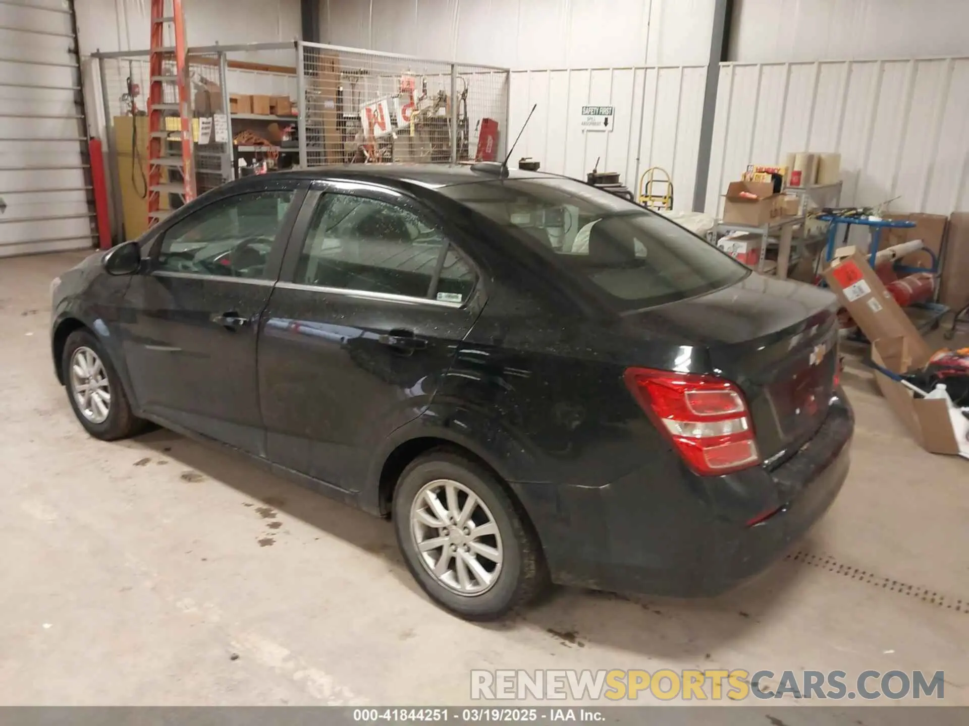 3 Photograph of a damaged car 1G1JD5SB8K4111050 CHEVROLET SONIC 2019