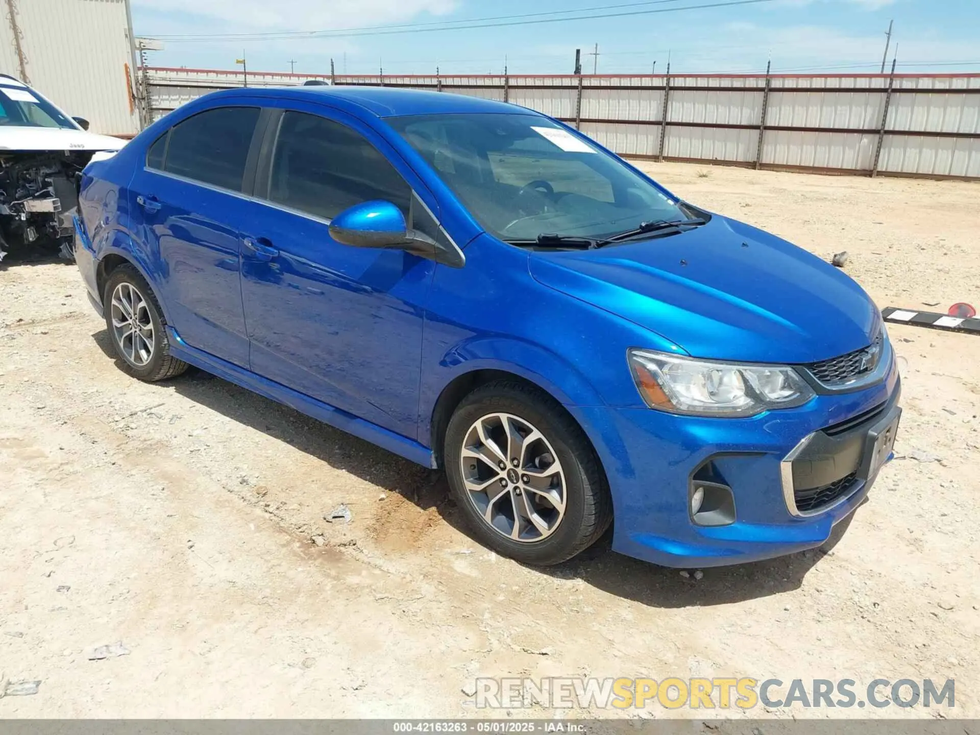 1 Photograph of a damaged car 1G1JD5SB9K4109517 CHEVROLET SONIC 2019