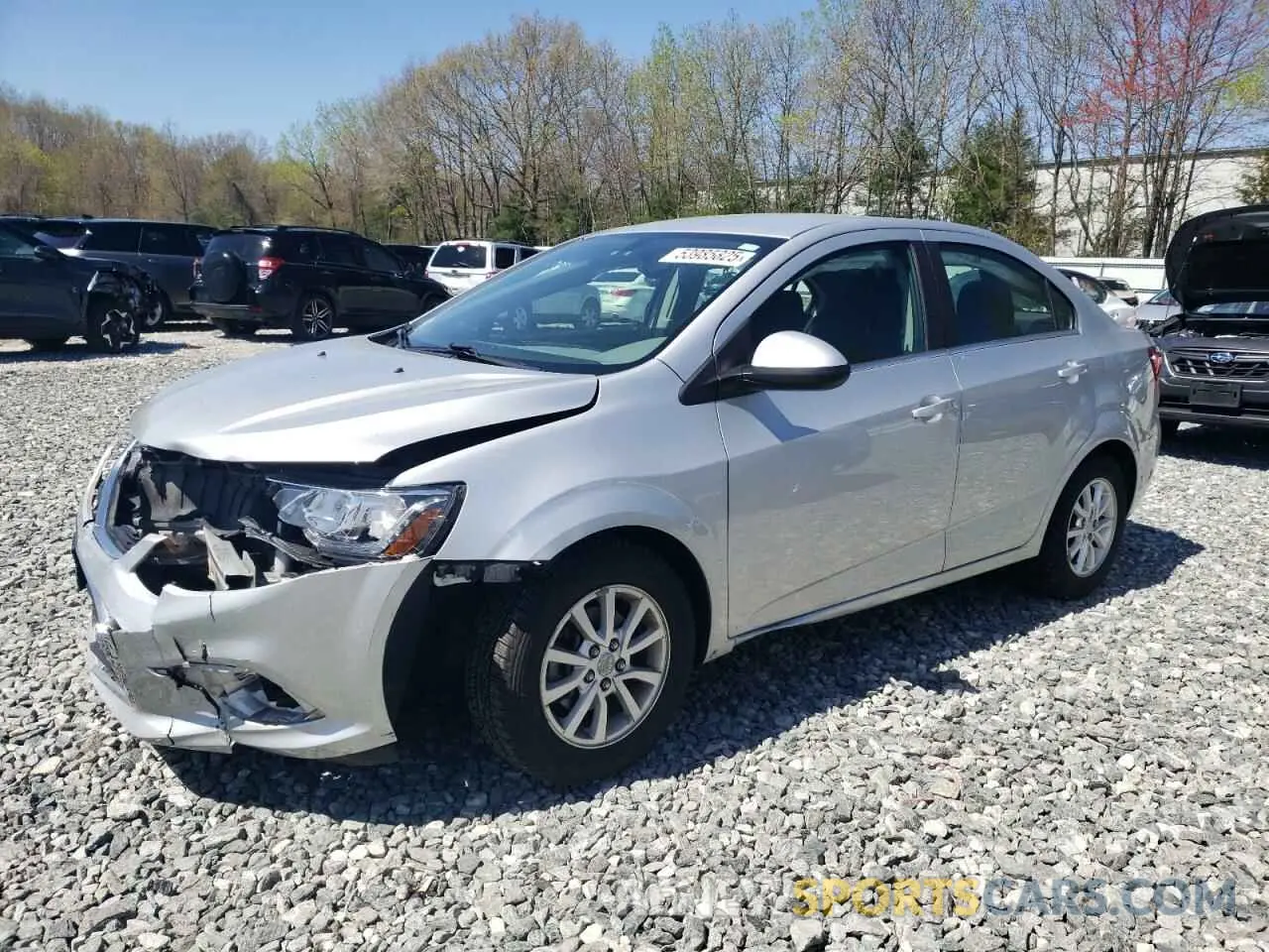 1 Photograph of a damaged car 1G1JD5SBXK4109168 CHEVROLET SONIC 2019