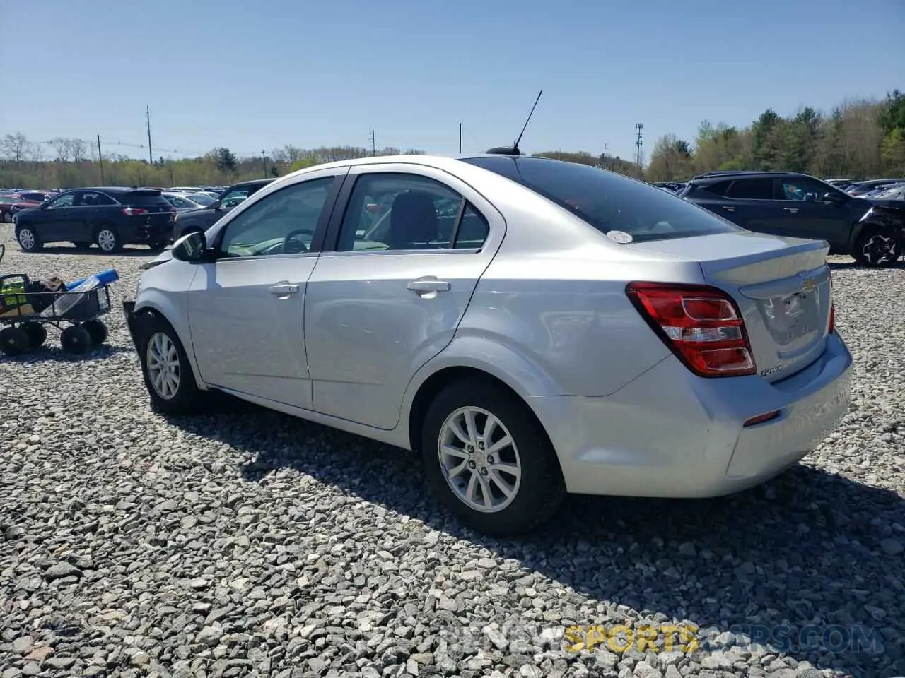 2 Photograph of a damaged car 1G1JD5SBXK4109168 CHEVROLET SONIC 2019