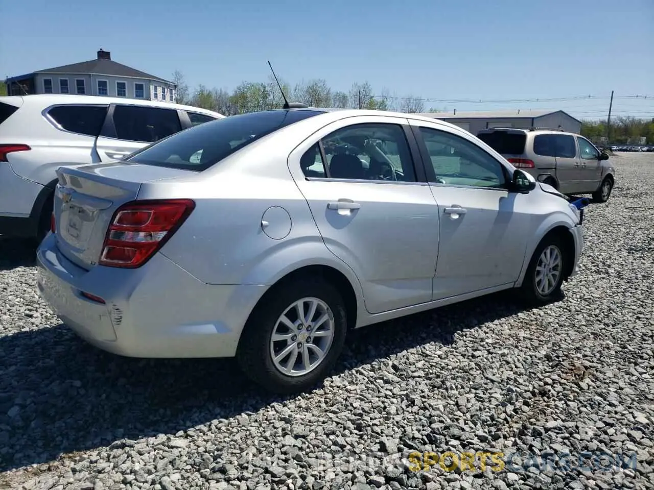 3 Photograph of a damaged car 1G1JD5SBXK4109168 CHEVROLET SONIC 2019