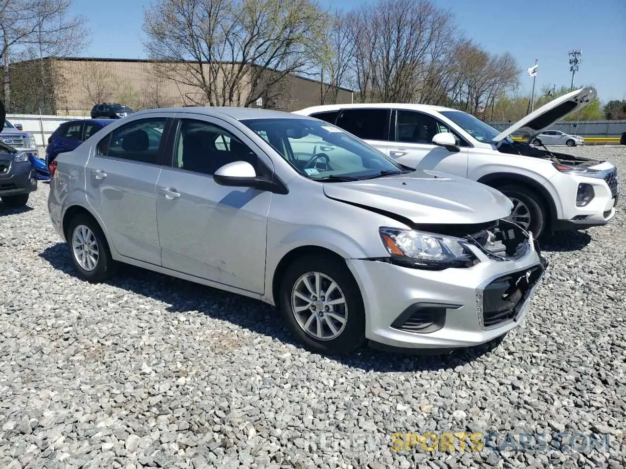 4 Photograph of a damaged car 1G1JD5SBXK4109168 CHEVROLET SONIC 2019