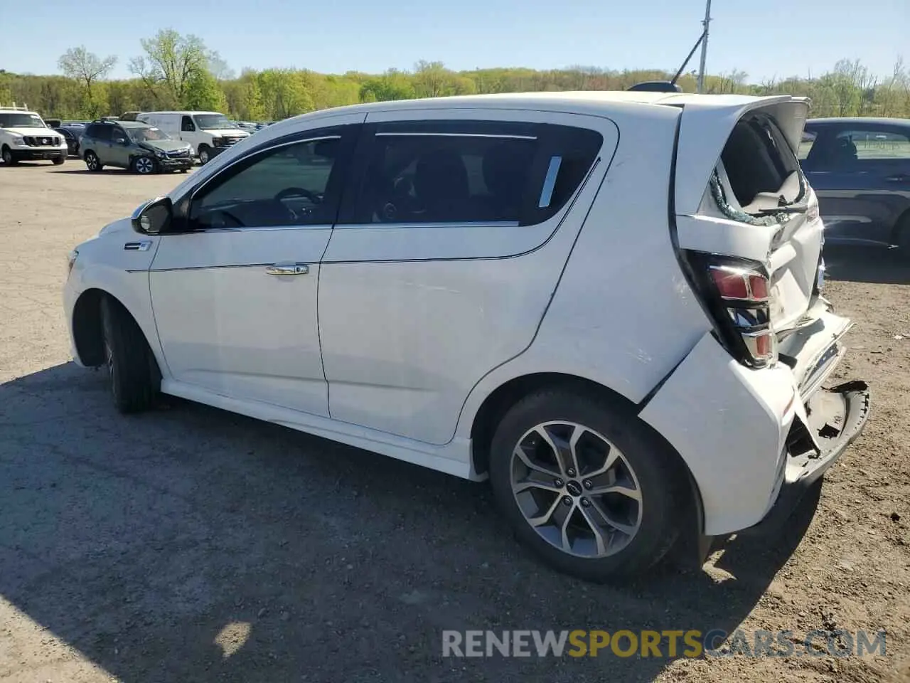 2 Photograph of a damaged car 1G1JD6SB0K4104714 CHEVROLET SONIC 2019
