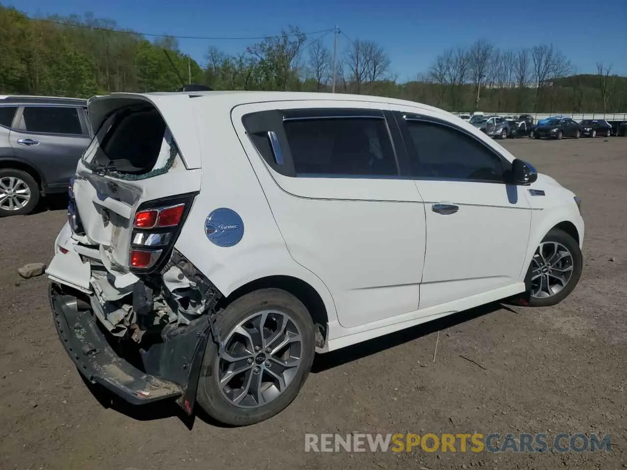 3 Photograph of a damaged car 1G1JD6SB0K4104714 CHEVROLET SONIC 2019