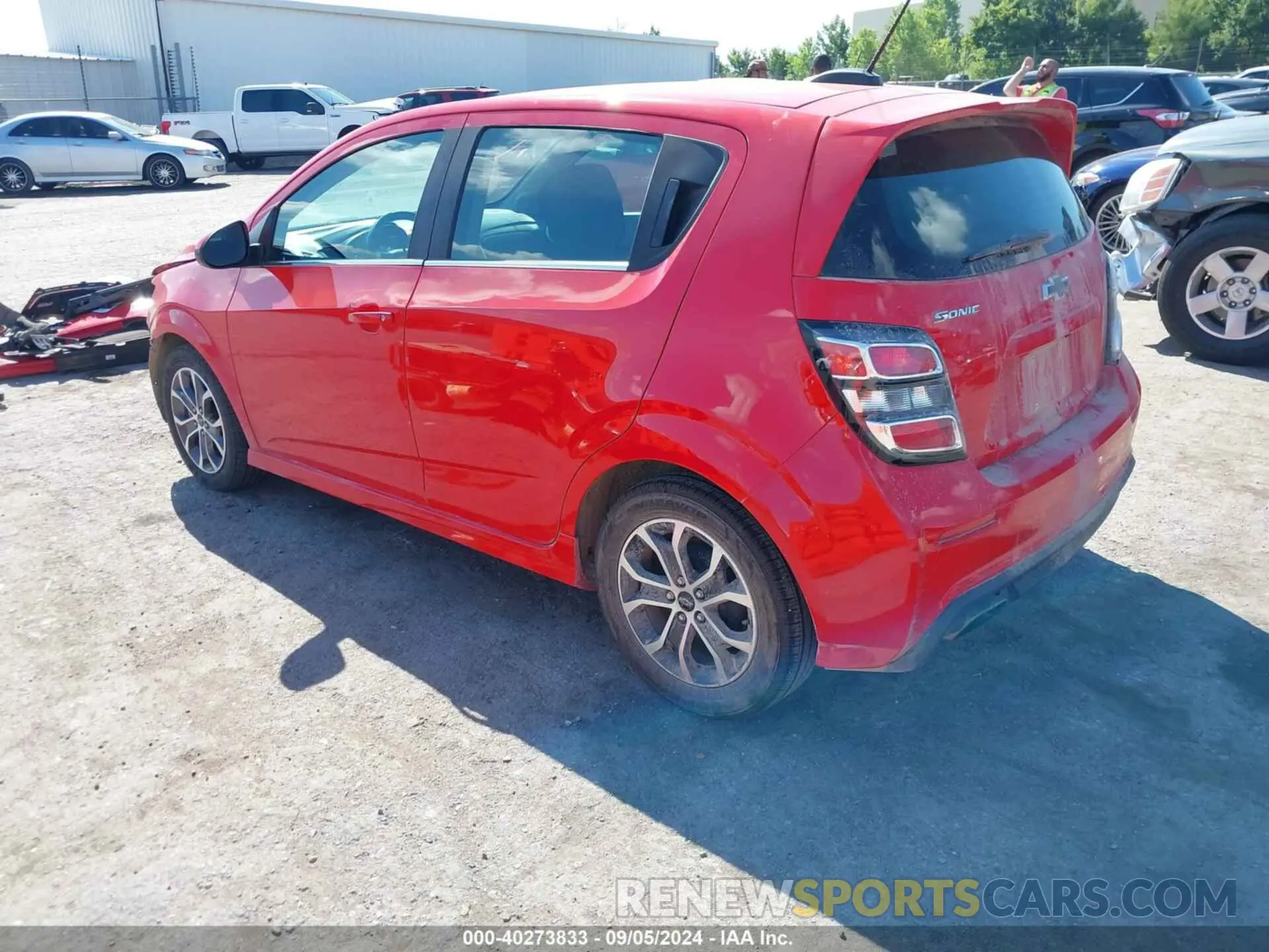 3 Photograph of a damaged car 1G1JD6SB5K4124909 CHEVROLET SONIC 2019
