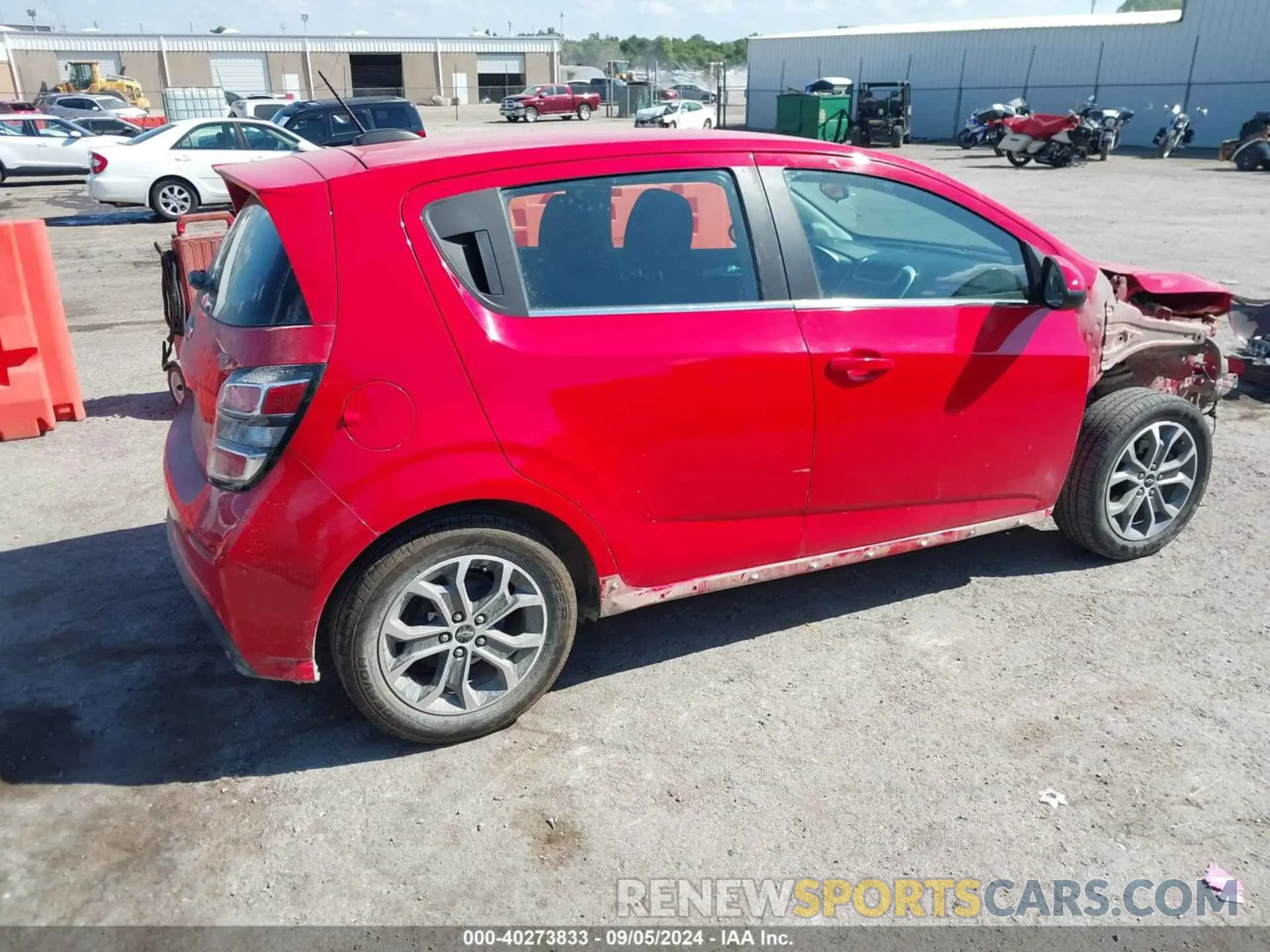 4 Photograph of a damaged car 1G1JD6SB5K4124909 CHEVROLET SONIC 2019