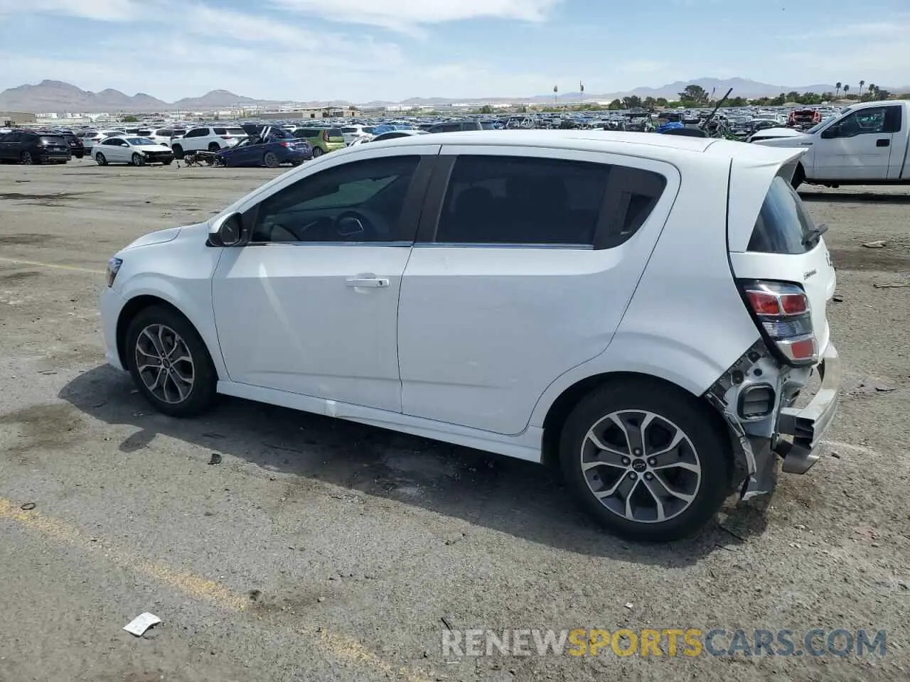2 Photograph of a damaged car 1G1JD6SB5K4125008 CHEVROLET SONIC 2019