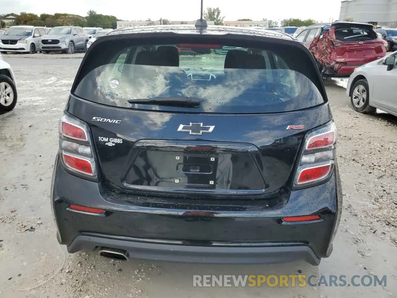 6 Photograph of a damaged car 1G1JD6SB6K4134106 CHEVROLET SONIC 2019