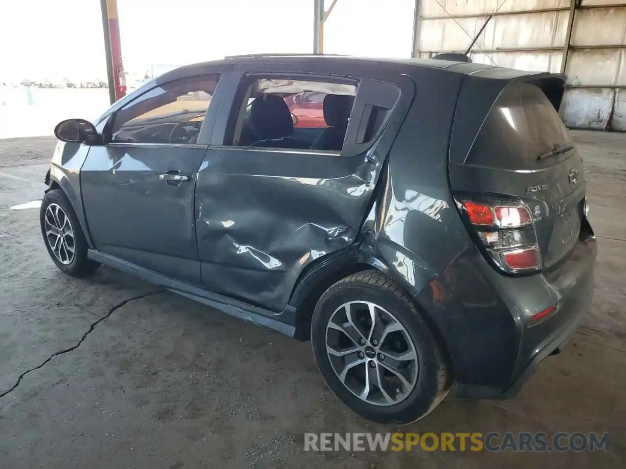 2 Photograph of a damaged car 1G1JD6SB7K4109893 CHEVROLET SONIC 2019