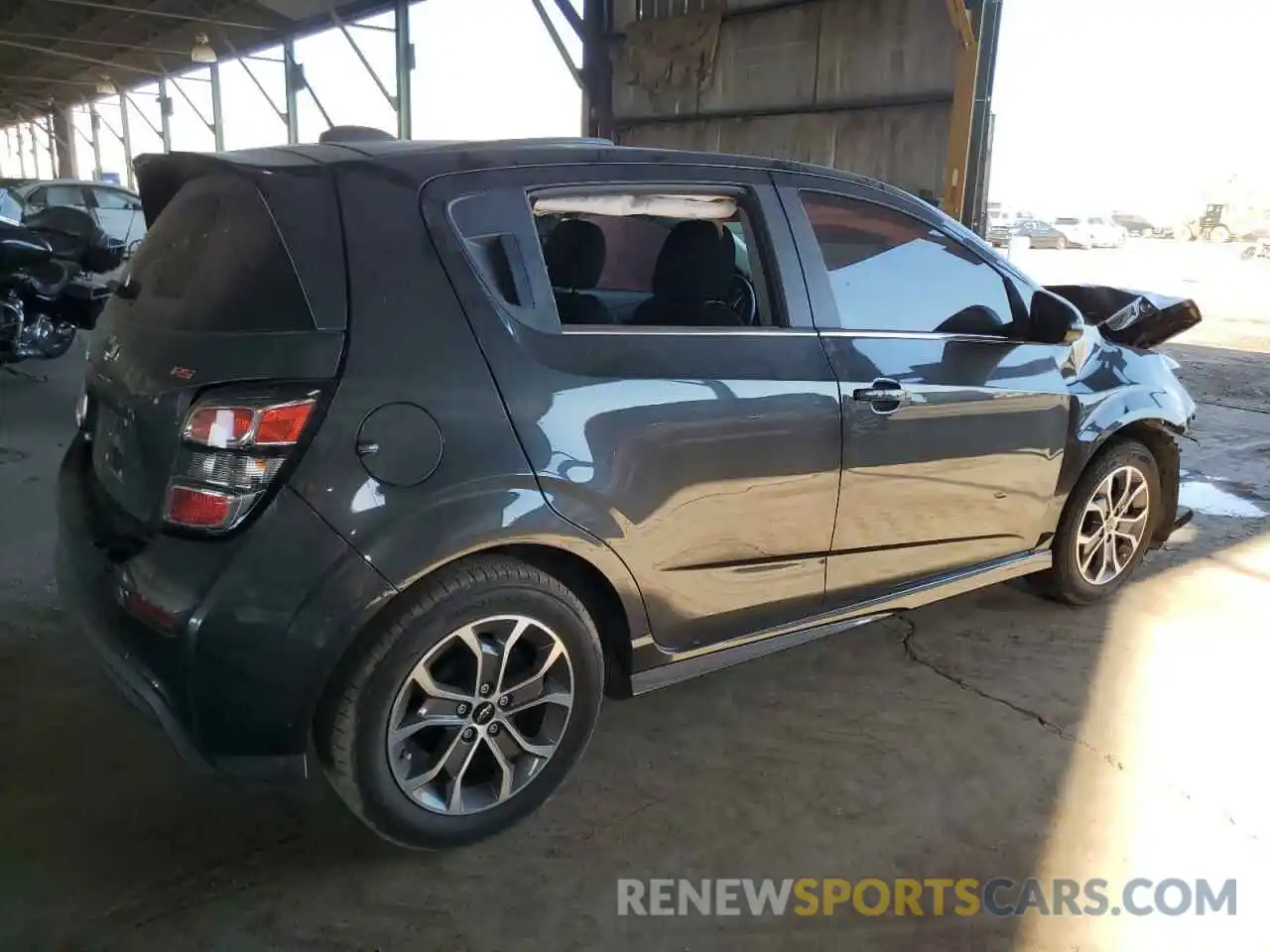 3 Photograph of a damaged car 1G1JD6SB7K4109893 CHEVROLET SONIC 2019