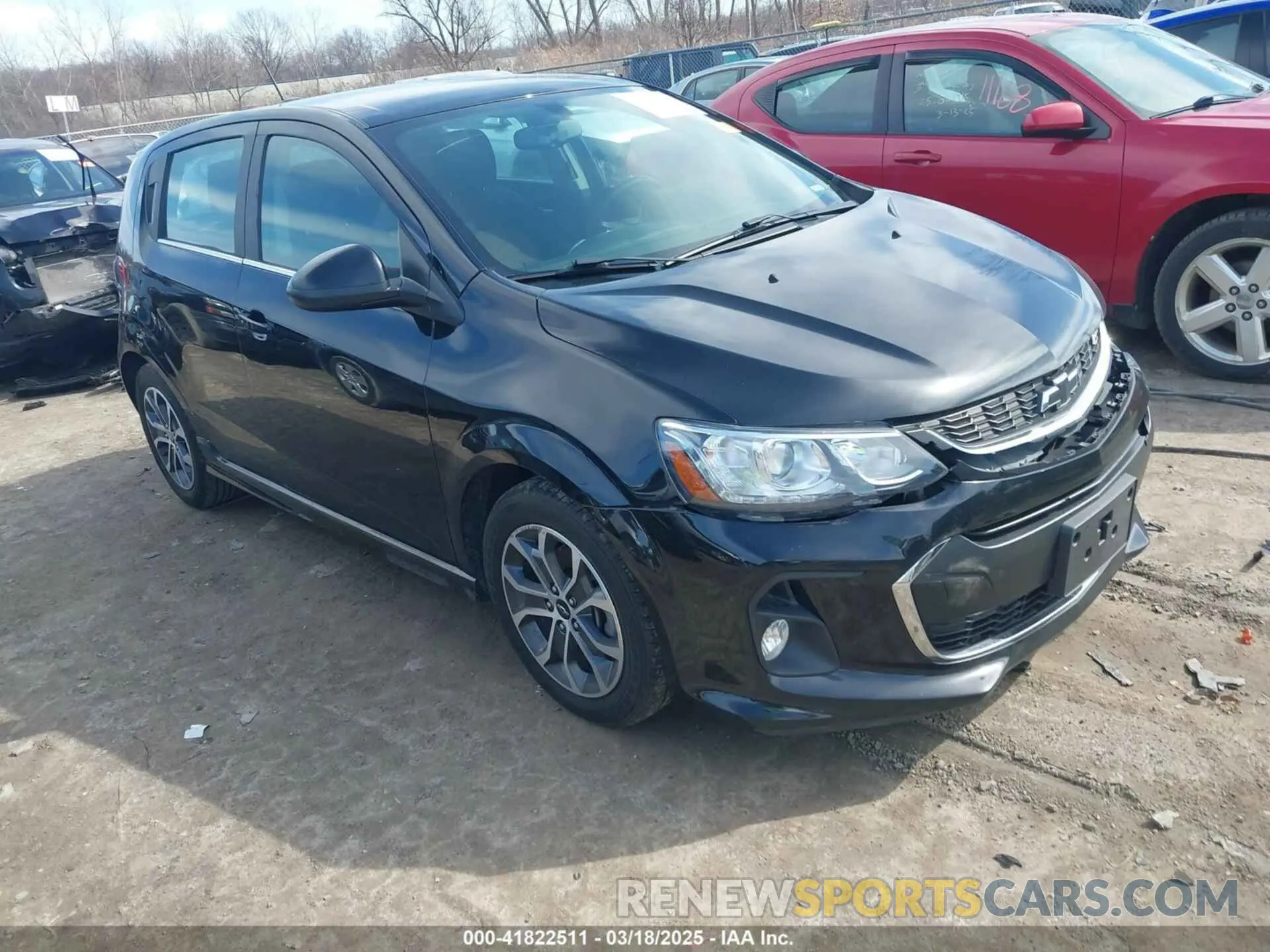1 Photograph of a damaged car 1G1JD6SB7K4148712 CHEVROLET SONIC 2019