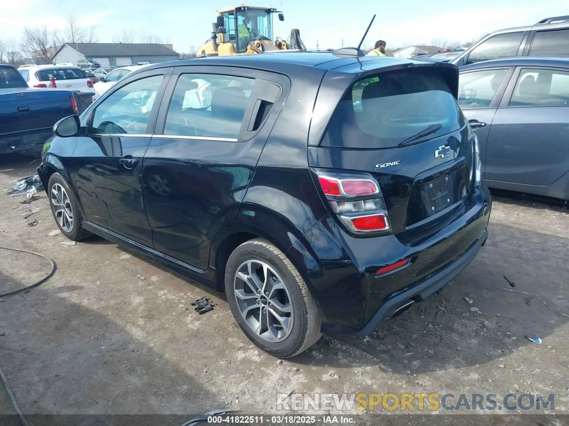 3 Photograph of a damaged car 1G1JD6SB7K4148712 CHEVROLET SONIC 2019