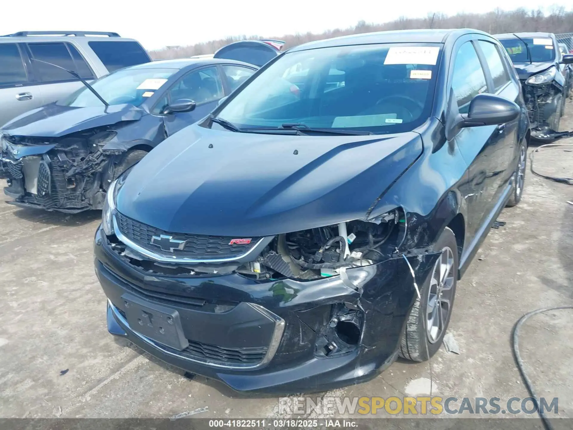 6 Photograph of a damaged car 1G1JD6SB7K4148712 CHEVROLET SONIC 2019