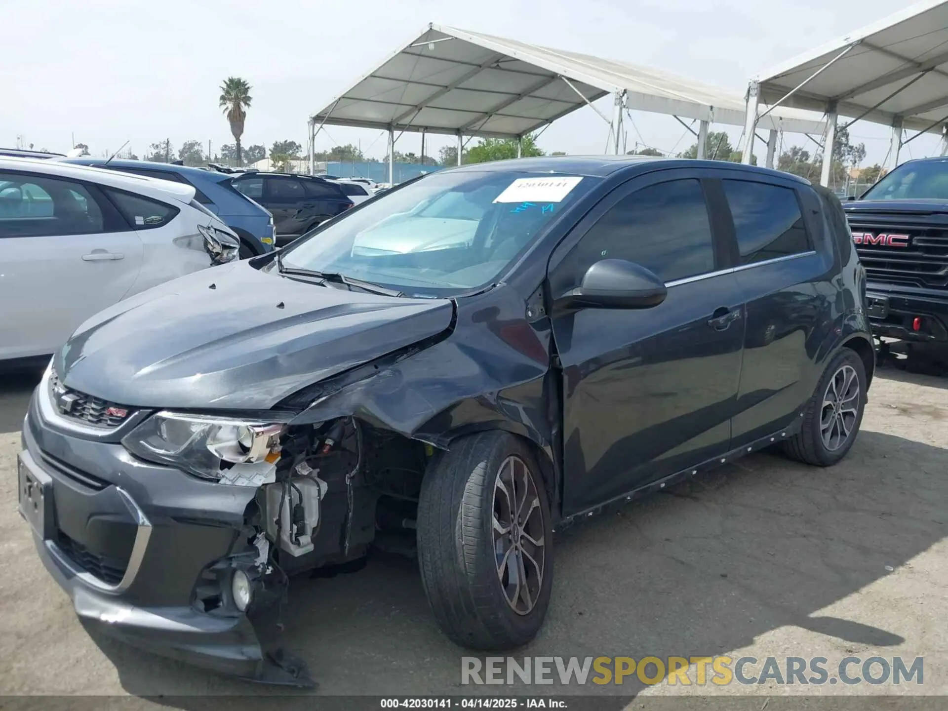 15 Photograph of a damaged car 1G1JD6SB9K4111824 CHEVROLET SONIC 2019