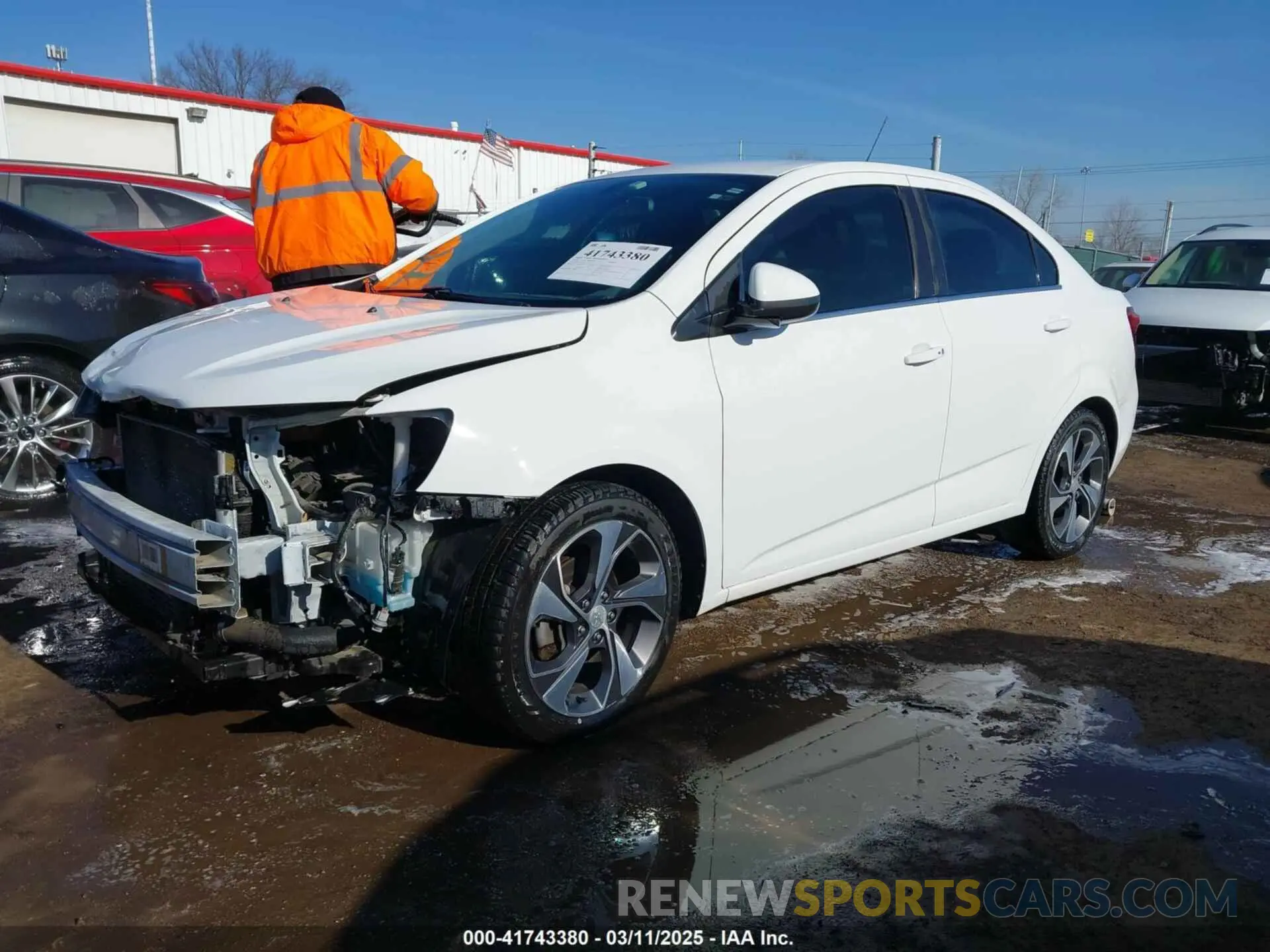 2 Photograph of a damaged car 1G1JF5SB3K4121379 CHEVROLET SONIC 2019