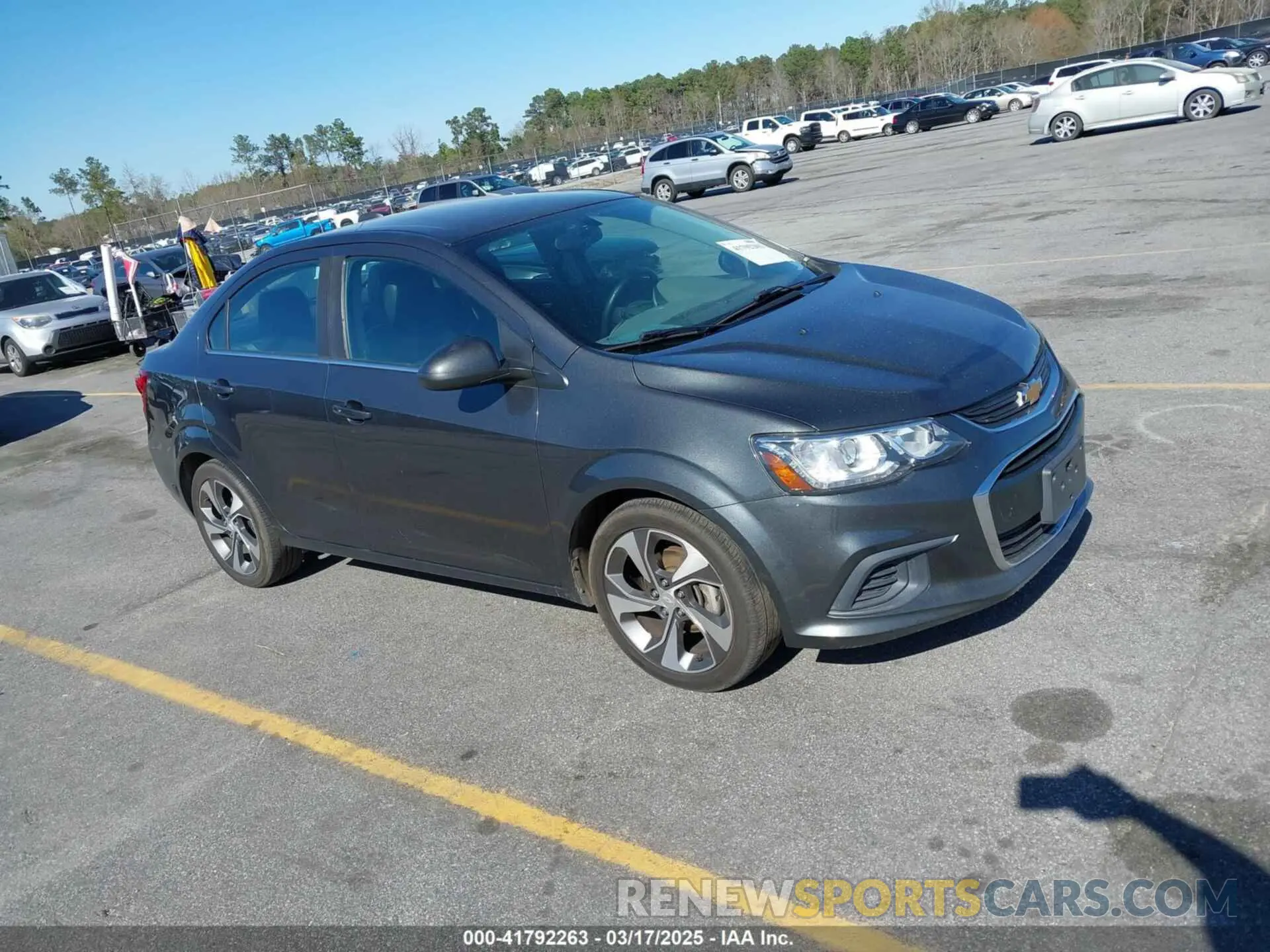 1 Photograph of a damaged car 1G1JF5SB5K4127944 CHEVROLET SONIC 2019