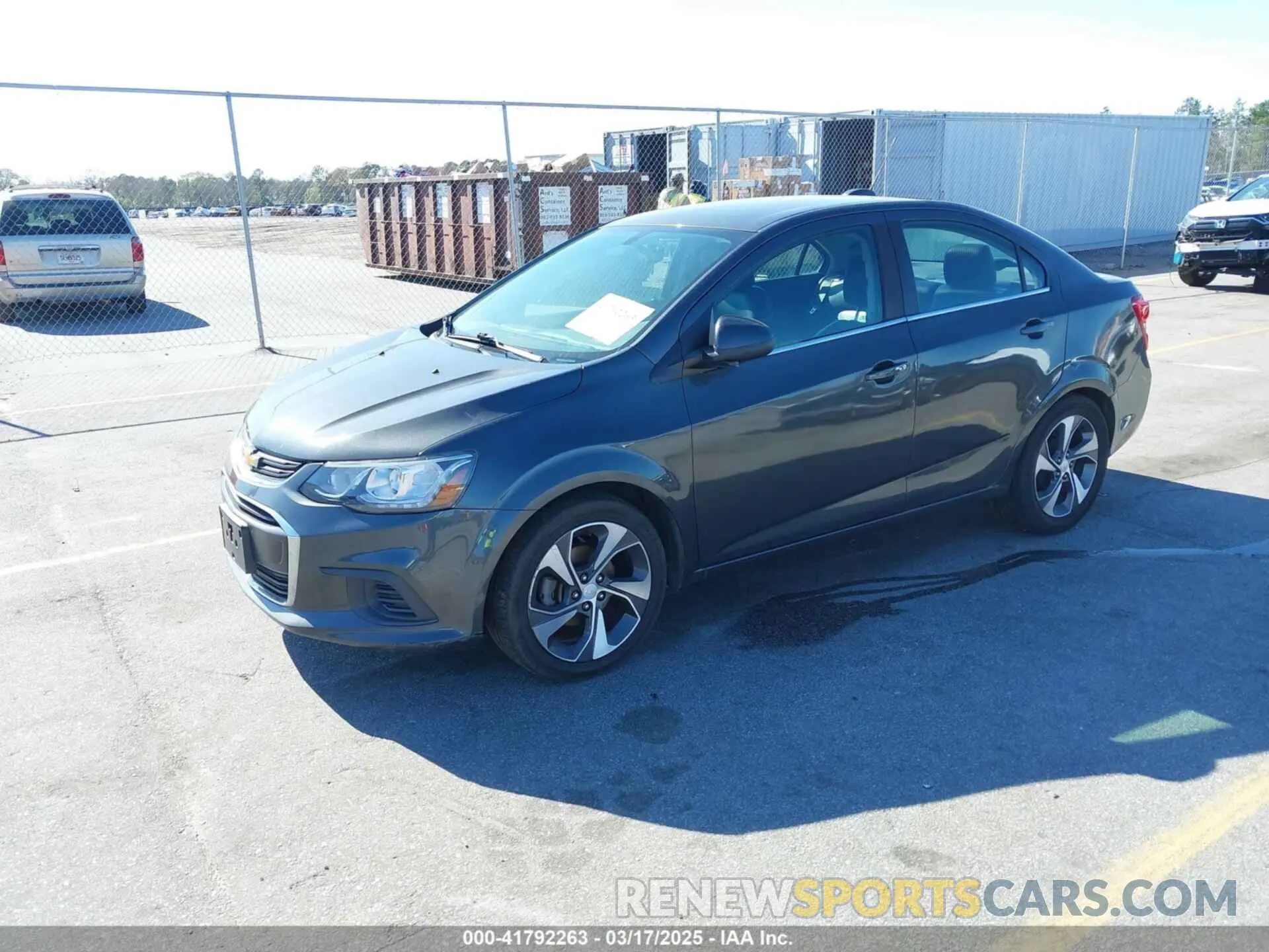 2 Photograph of a damaged car 1G1JF5SB5K4127944 CHEVROLET SONIC 2019