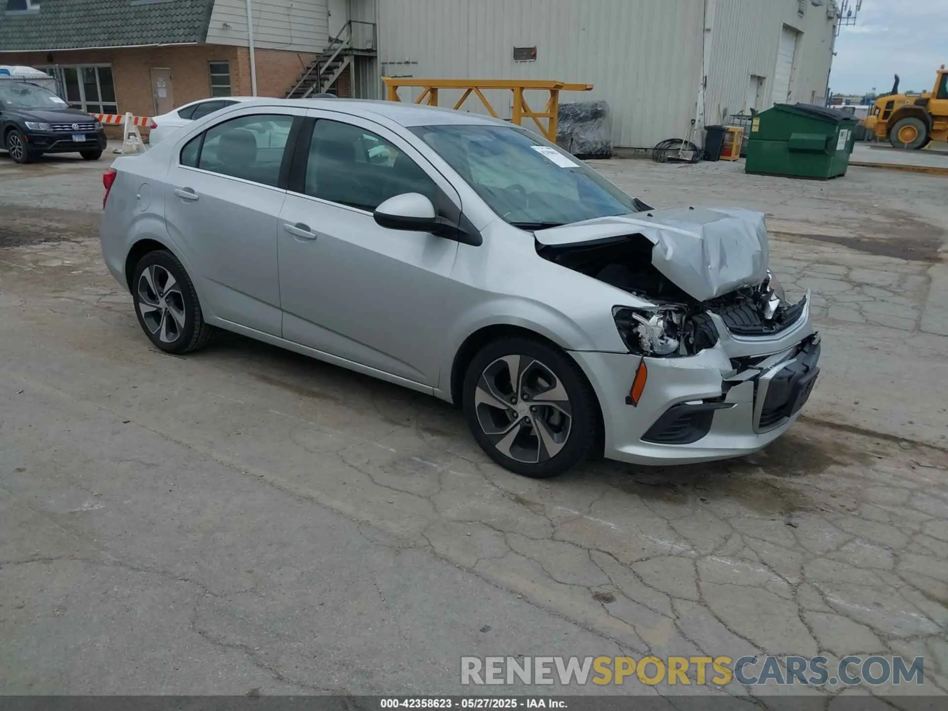 1 Photograph of a damaged car 1G1JF5SB9K4121032 CHEVROLET SONIC 2019
