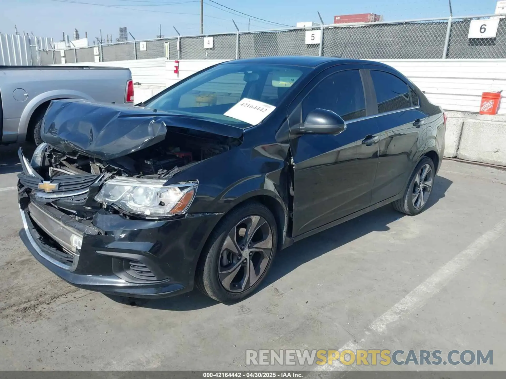 2 Photograph of a damaged car 1G1JF5SB9K4127333 CHEVROLET SONIC 2019