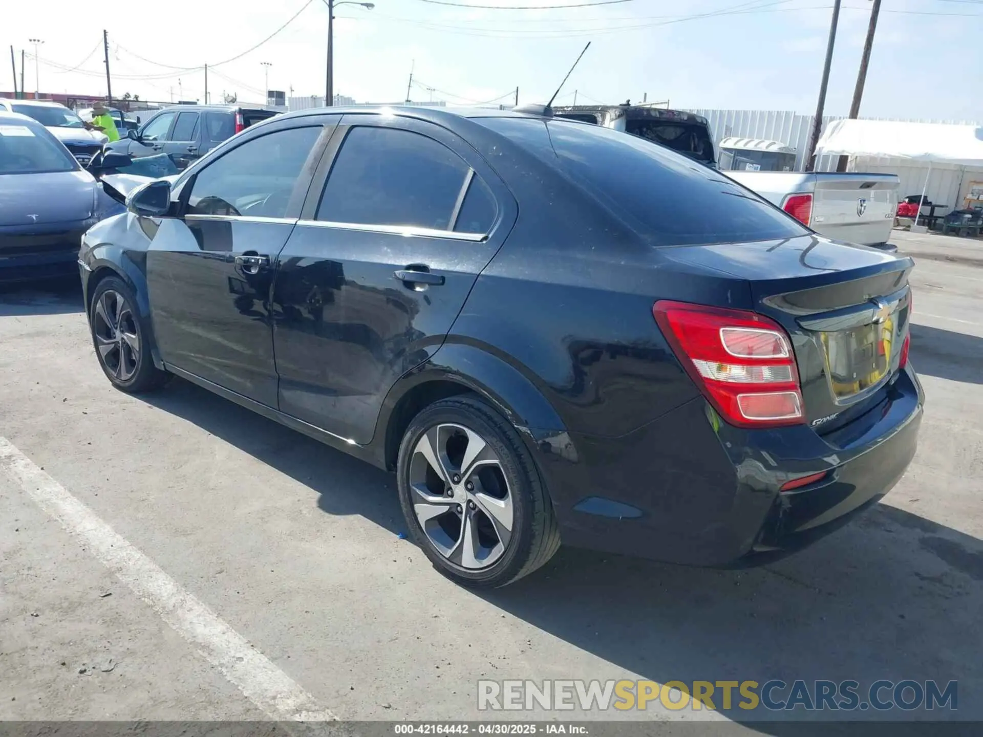 3 Photograph of a damaged car 1G1JF5SB9K4127333 CHEVROLET SONIC 2019