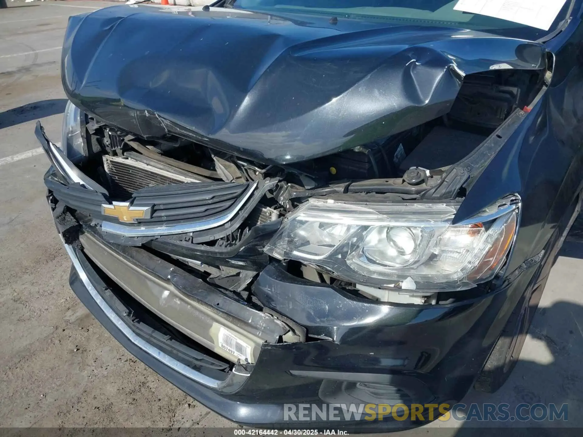 6 Photograph of a damaged car 1G1JF5SB9K4127333 CHEVROLET SONIC 2019