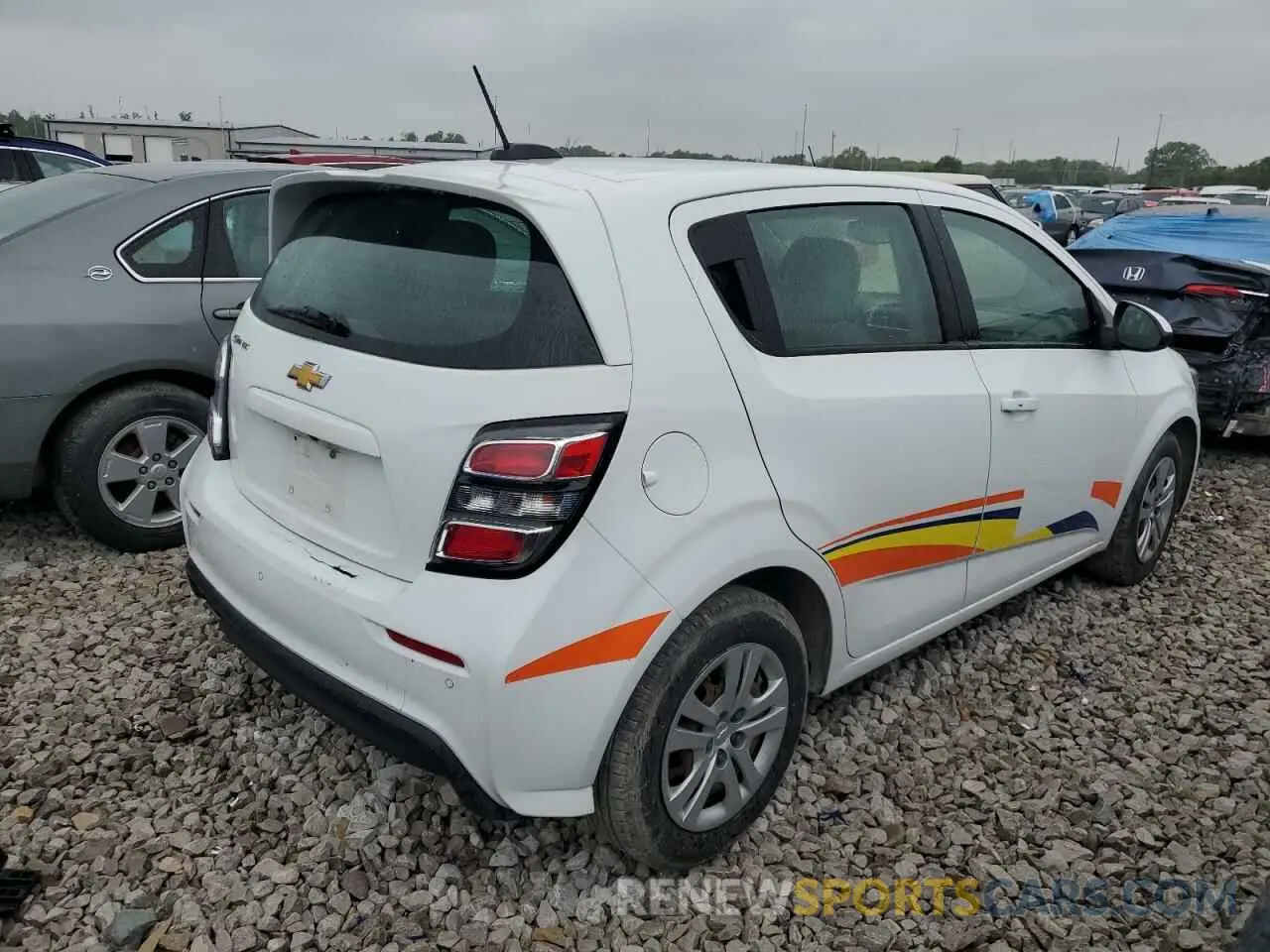 3 Photograph of a damaged car 1G1JG6SB5K4128613 CHEVROLET SONIC 2019