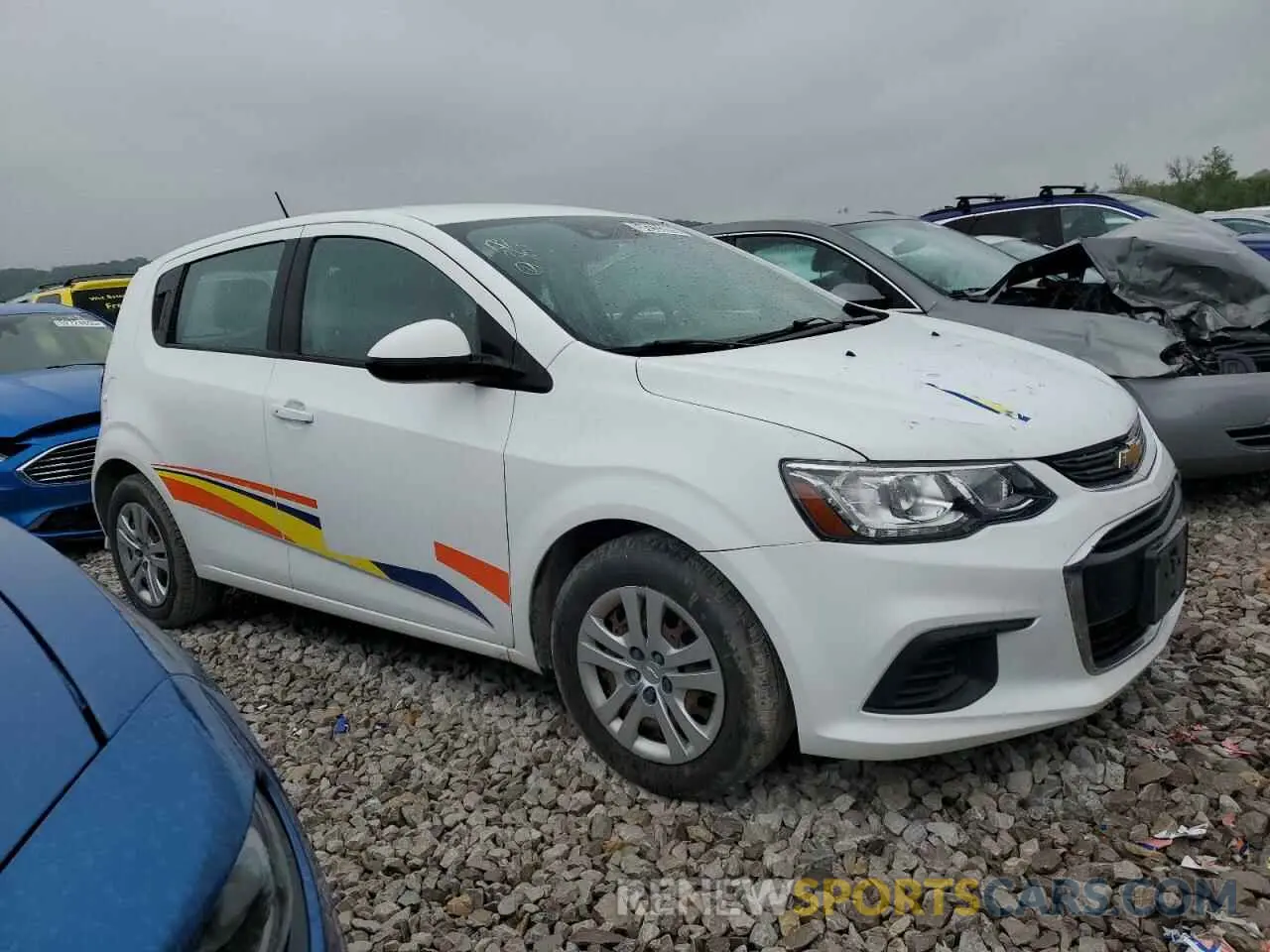 4 Photograph of a damaged car 1G1JG6SB5K4128613 CHEVROLET SONIC 2019