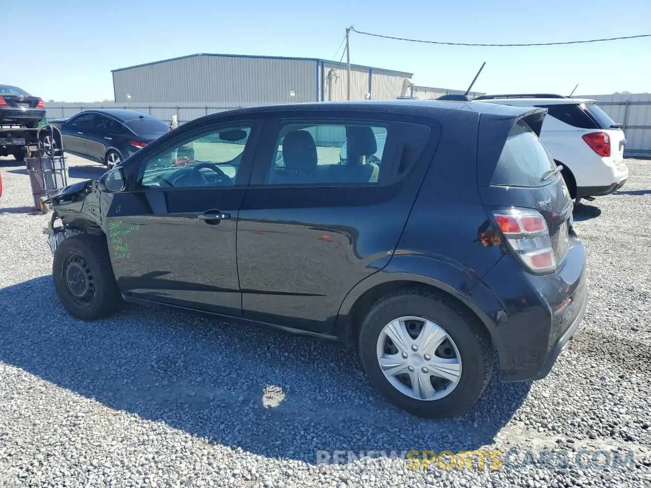 2 Photograph of a damaged car 1G1JG6SB6K4136817 CHEVROLET SONIC 2019