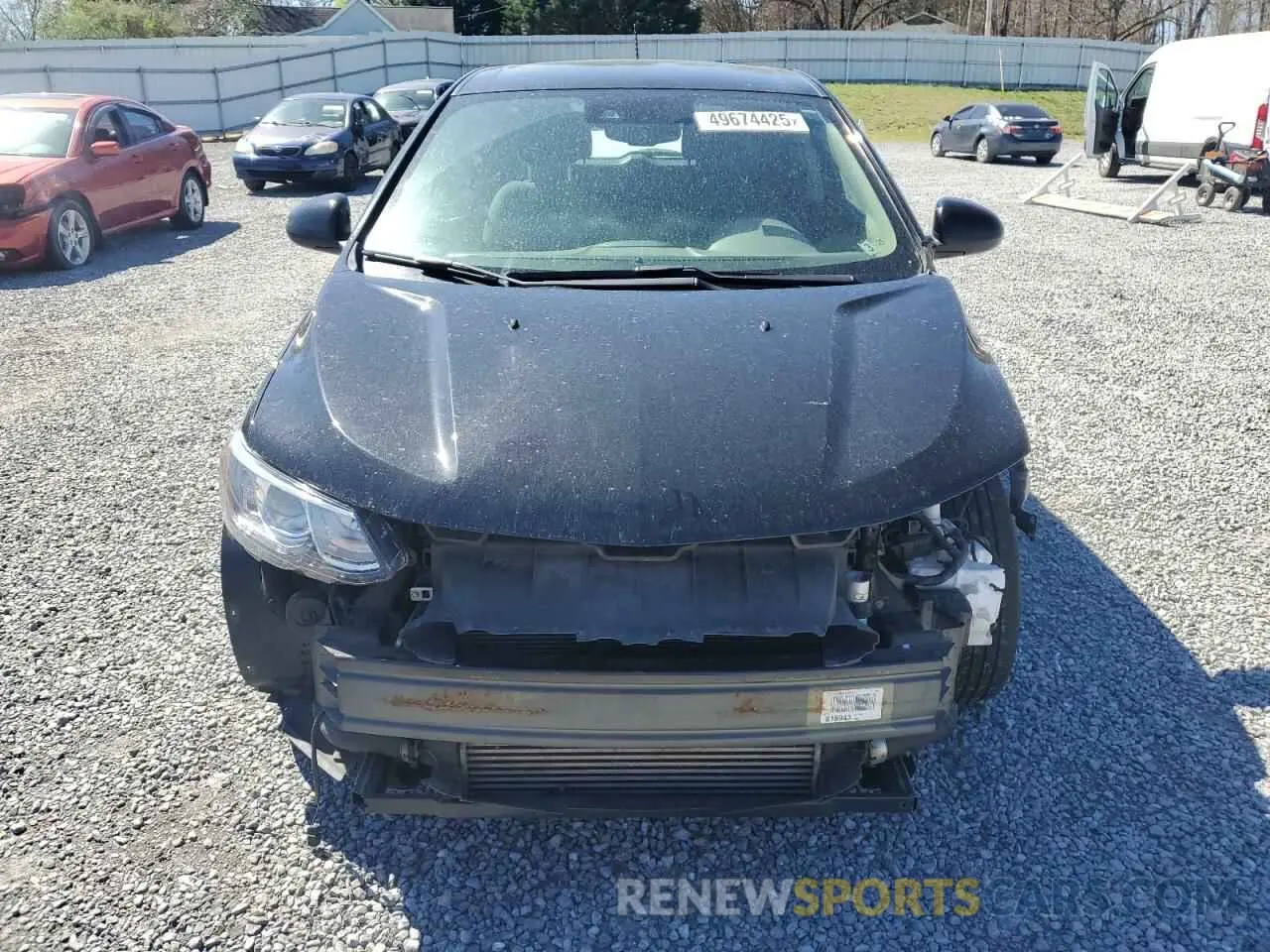 5 Photograph of a damaged car 1G1JG6SB6K4136817 CHEVROLET SONIC 2019