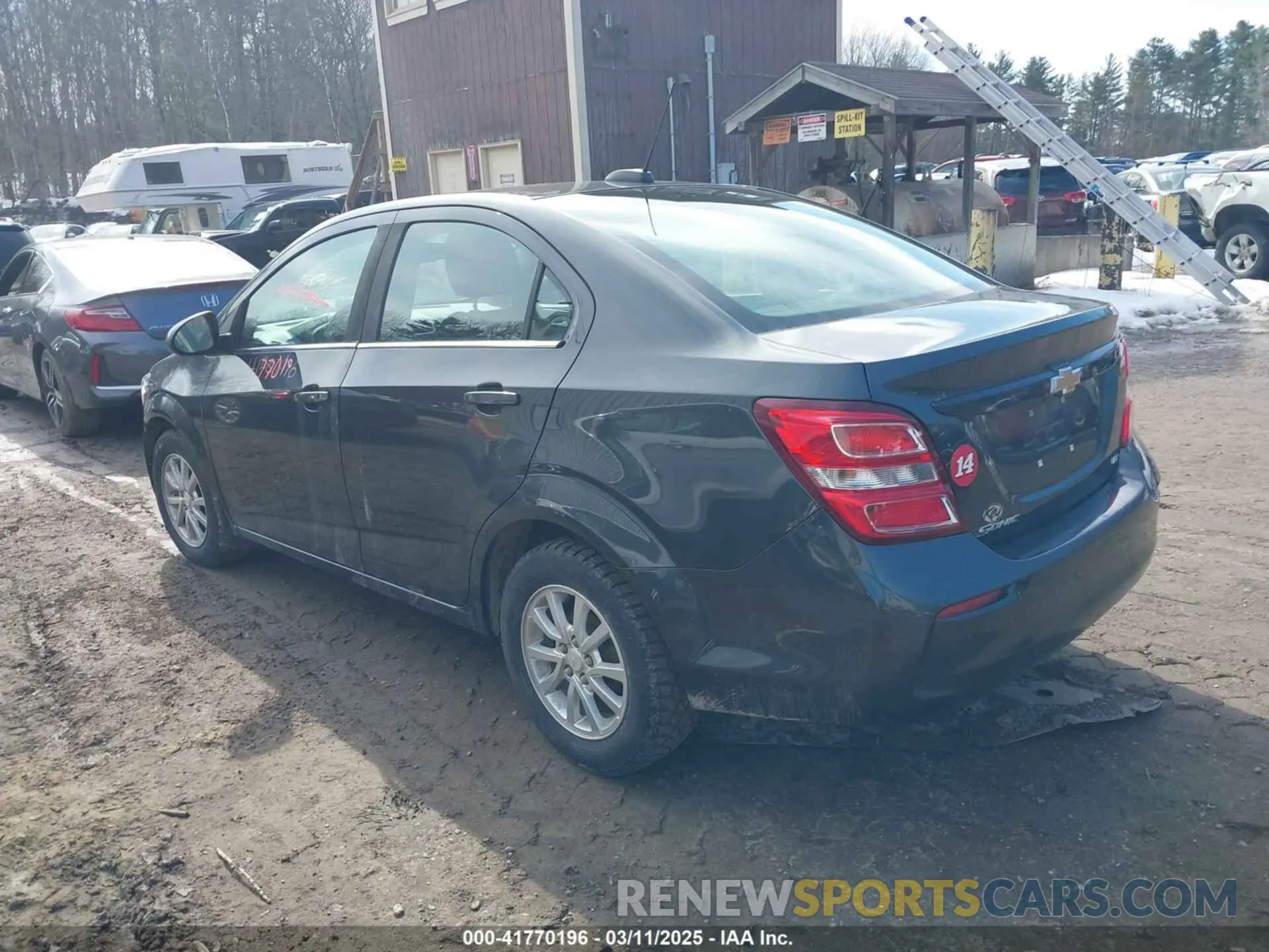 3 Photograph of a damaged car 1G1JD5SB0L4118267 CHEVROLET SONIC 2020