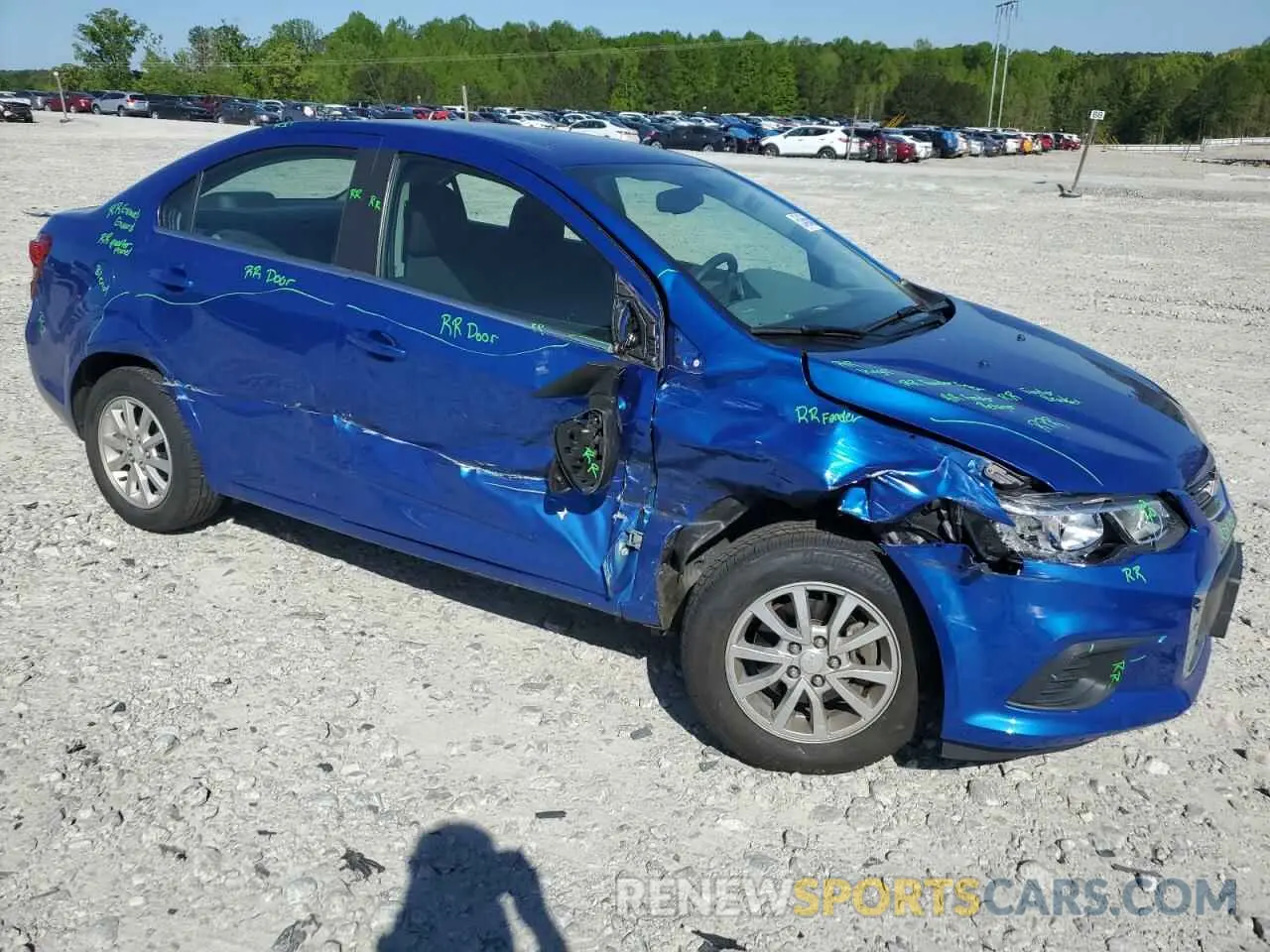 4 Photograph of a damaged car 1G1JD5SB0L4143119 CHEVROLET SONIC 2020