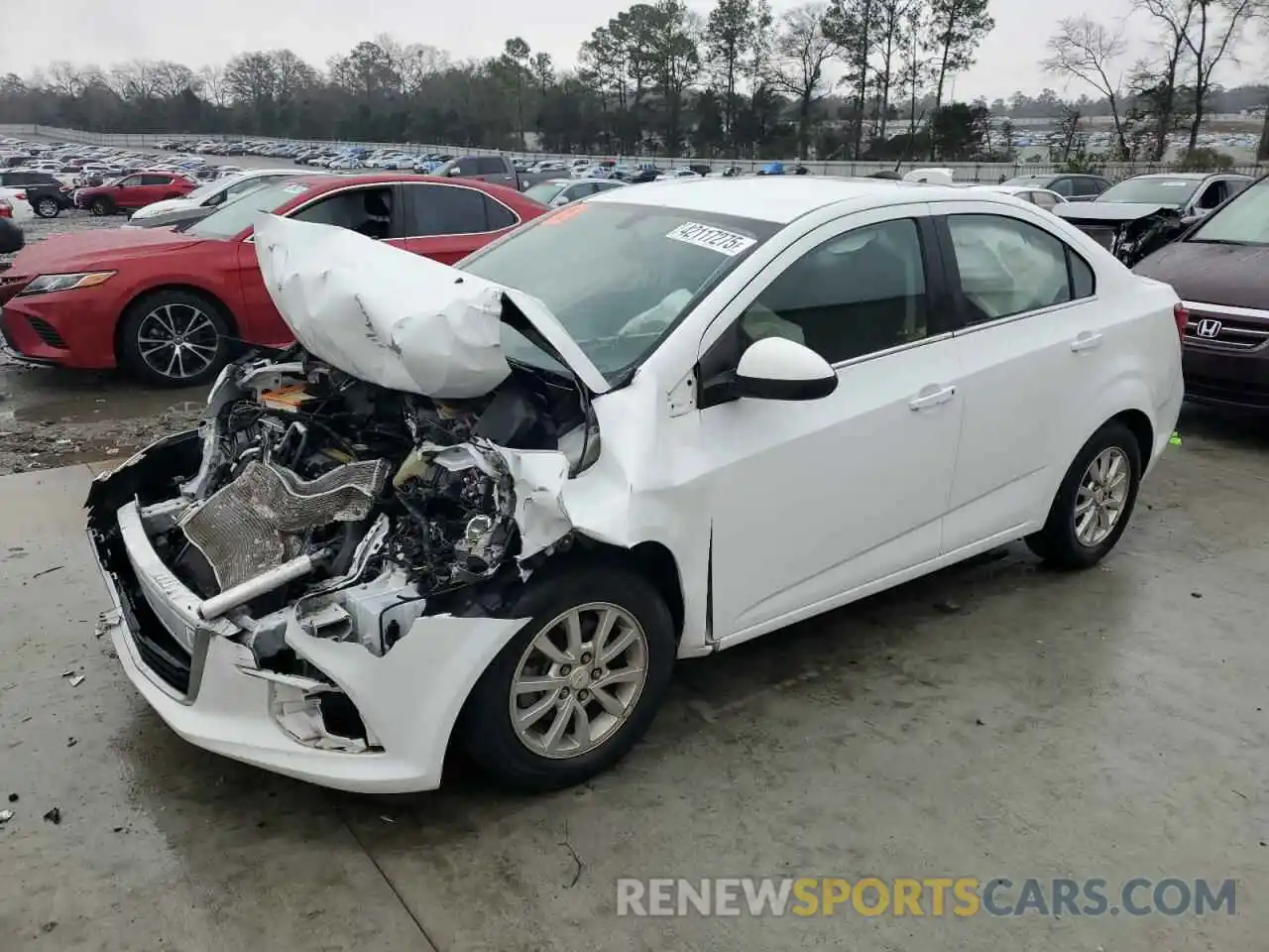 1 Photograph of a damaged car 1G1JD5SB1L4126412 CHEVROLET SONIC 2020