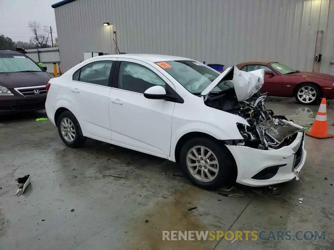 4 Photograph of a damaged car 1G1JD5SB1L4126412 CHEVROLET SONIC 2020