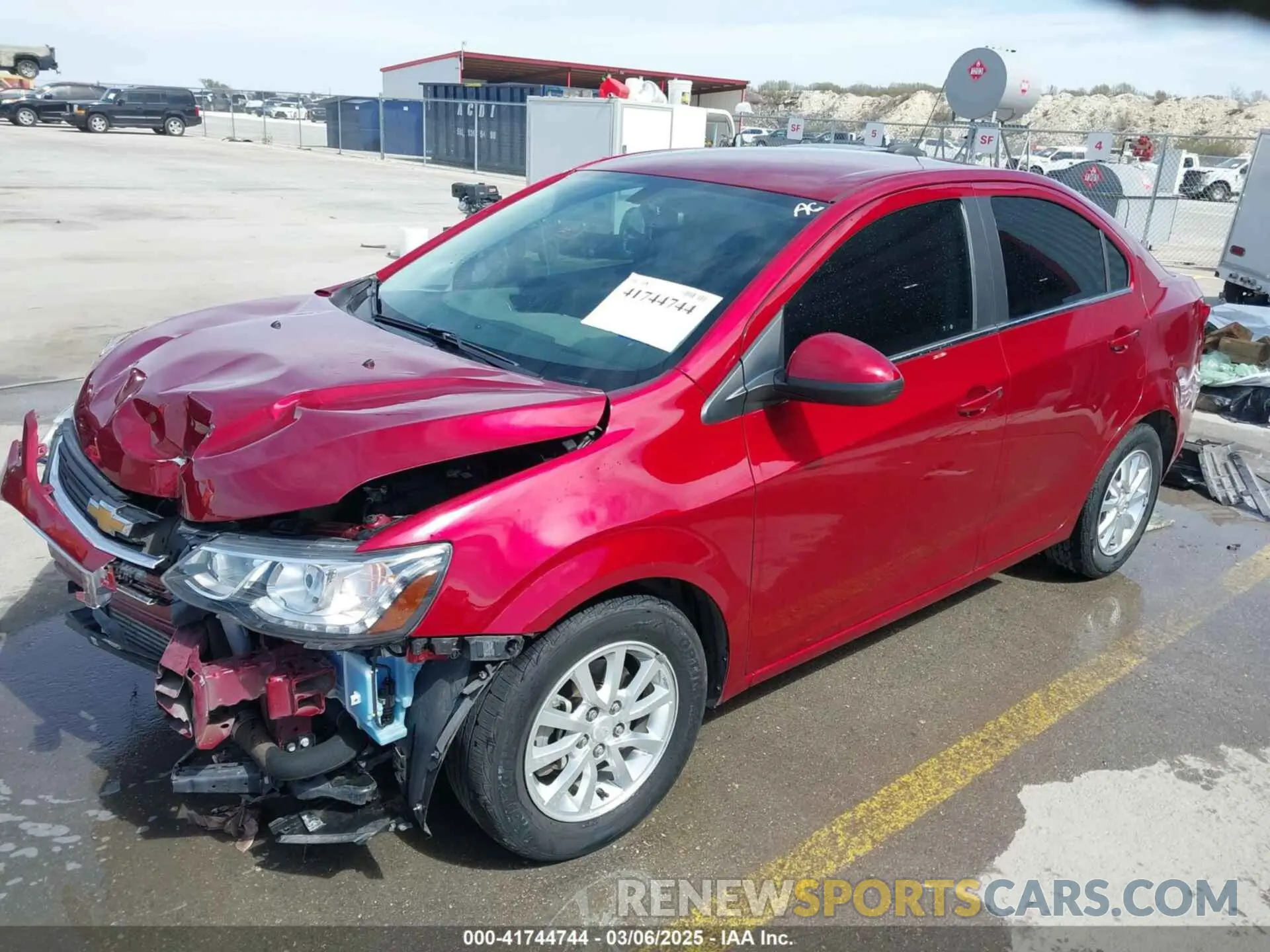 2 Photograph of a damaged car 1G1JD5SB2L4122594 CHEVROLET SONIC 2020