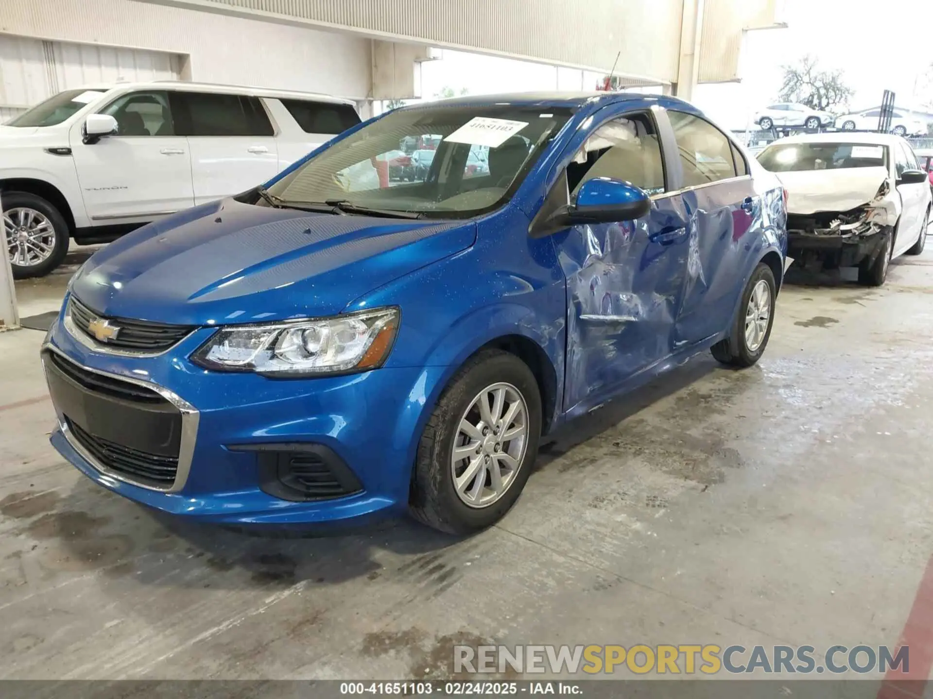 2 Photograph of a damaged car 1G1JD5SB2L4138455 CHEVROLET SONIC 2020