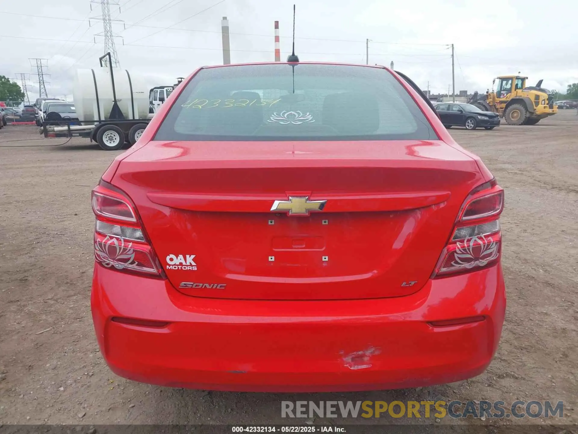 16 Photograph of a damaged car 1G1JD5SB3L4104217 CHEVROLET SONIC 2020