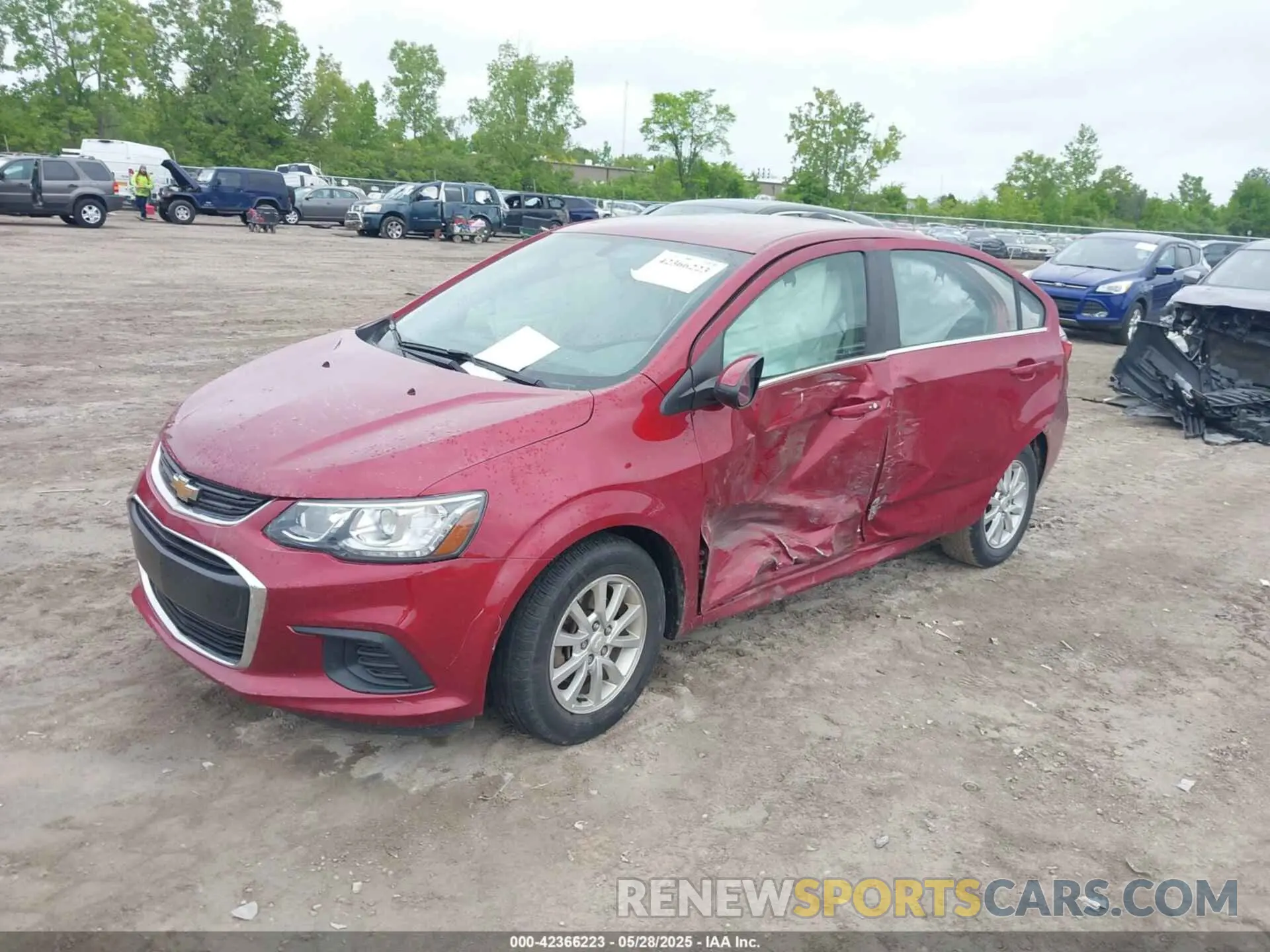 2 Photograph of a damaged car 1G1JD5SB3L4140358 CHEVROLET SONIC 2020
