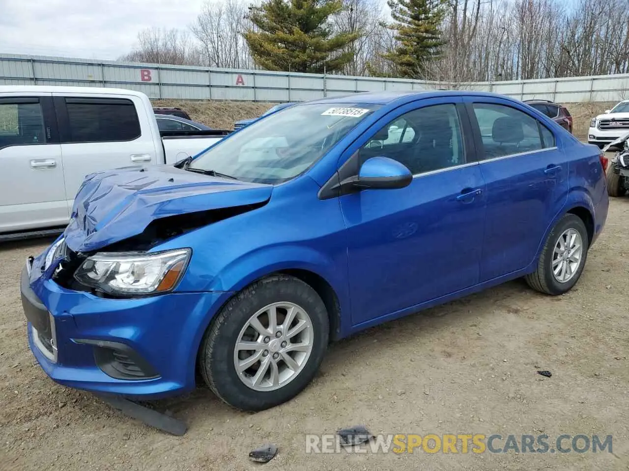 1 Photograph of a damaged car 1G1JD5SB6L4134652 CHEVROLET SONIC 2020