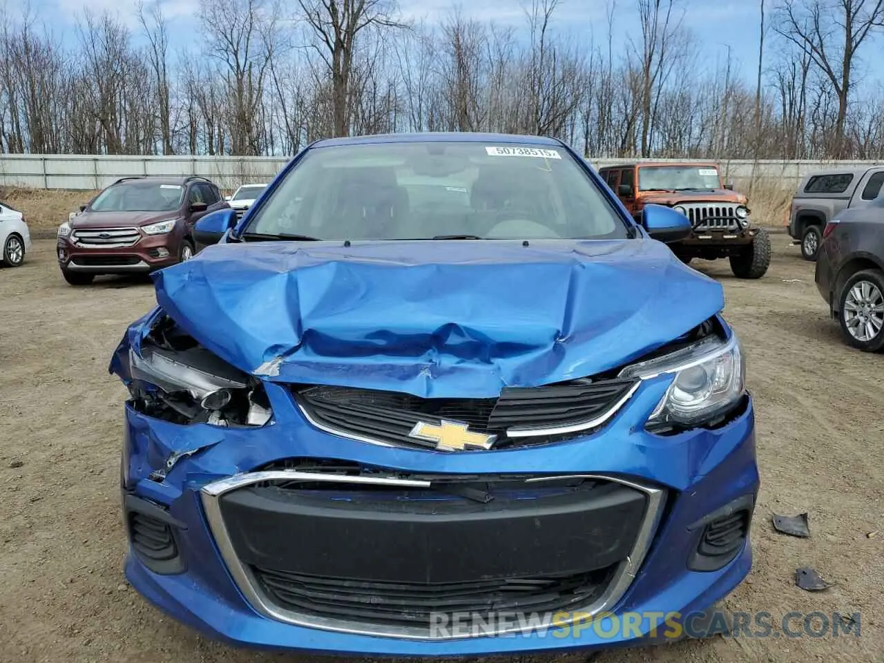 5 Photograph of a damaged car 1G1JD5SB6L4134652 CHEVROLET SONIC 2020