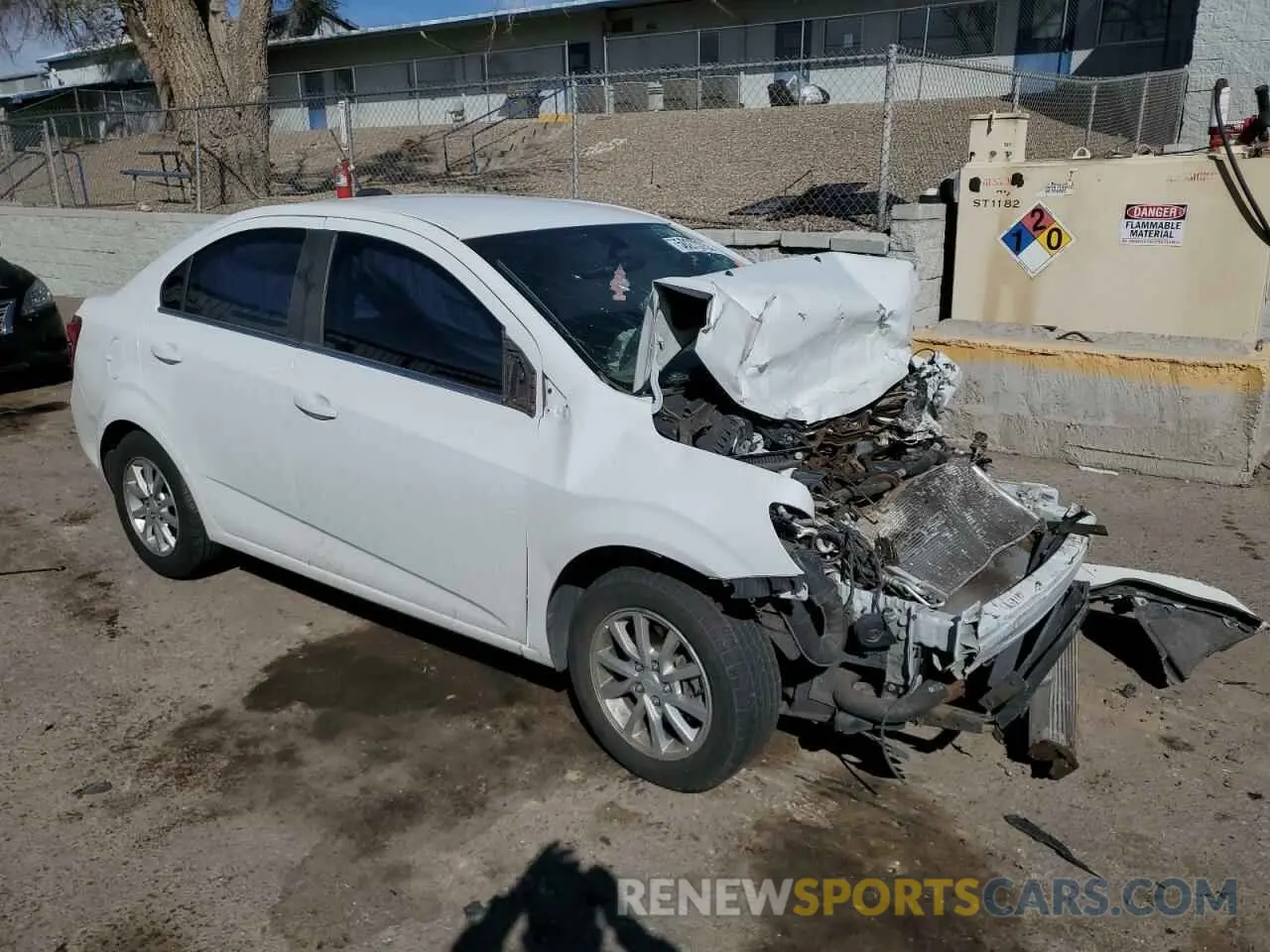 4 Photograph of a damaged car 1G1JD5SB7L4109677 CHEVROLET SONIC 2020