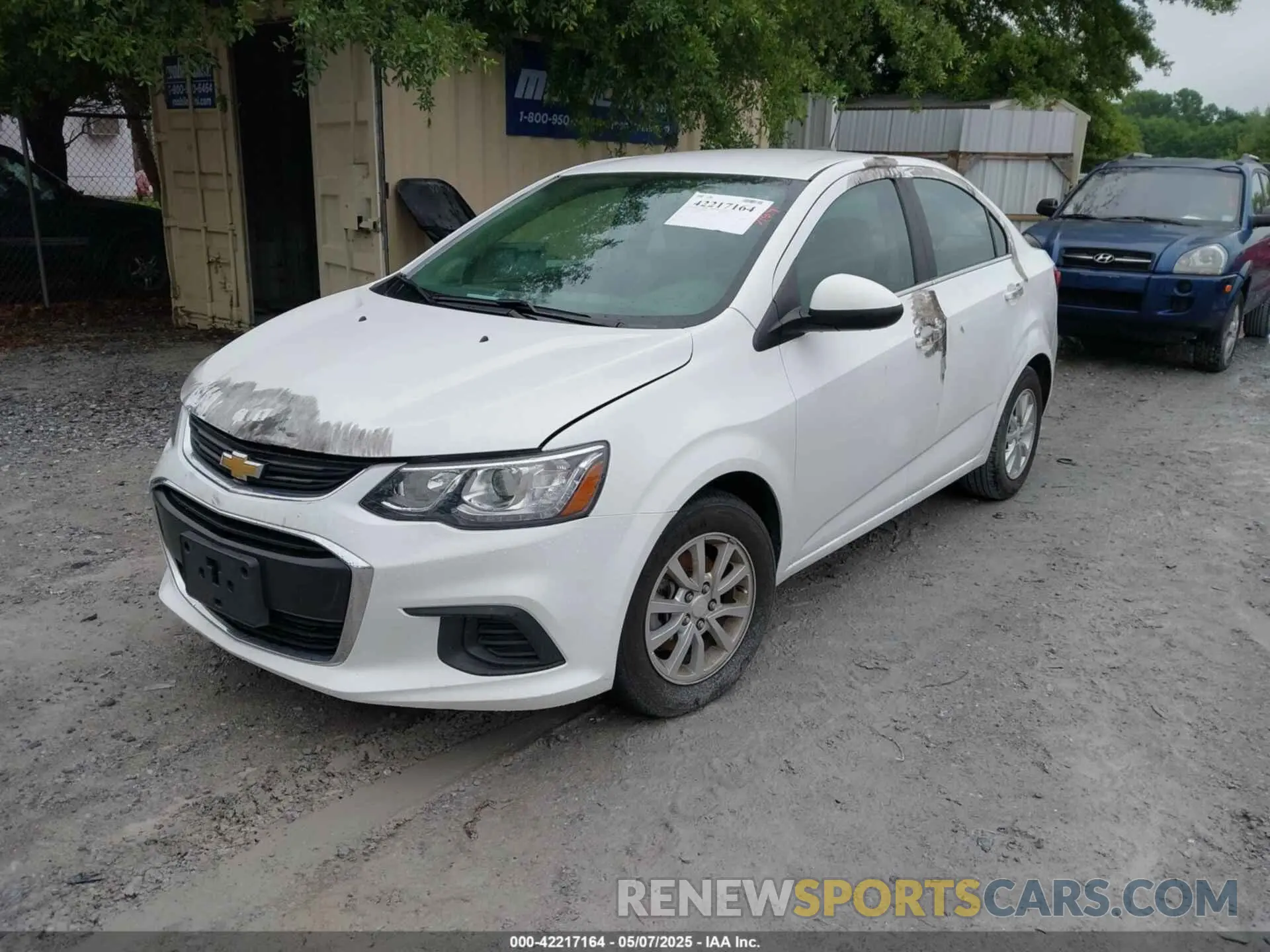2 Photograph of a damaged car 1G1JD5SB7L4140587 CHEVROLET SONIC 2020