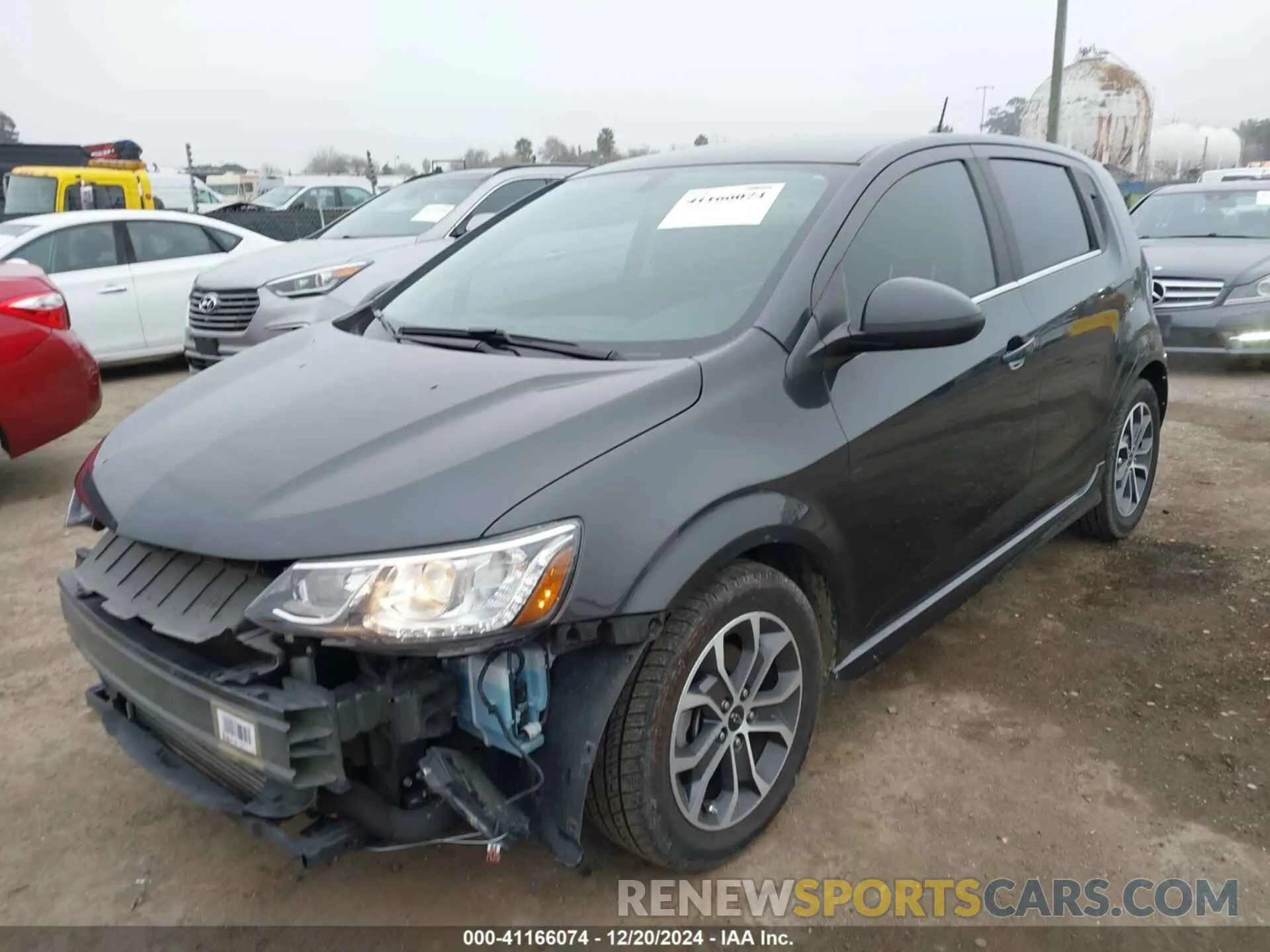 2 Photograph of a damaged car 1G1JD6SB4L4105155 CHEVROLET SONIC 2020