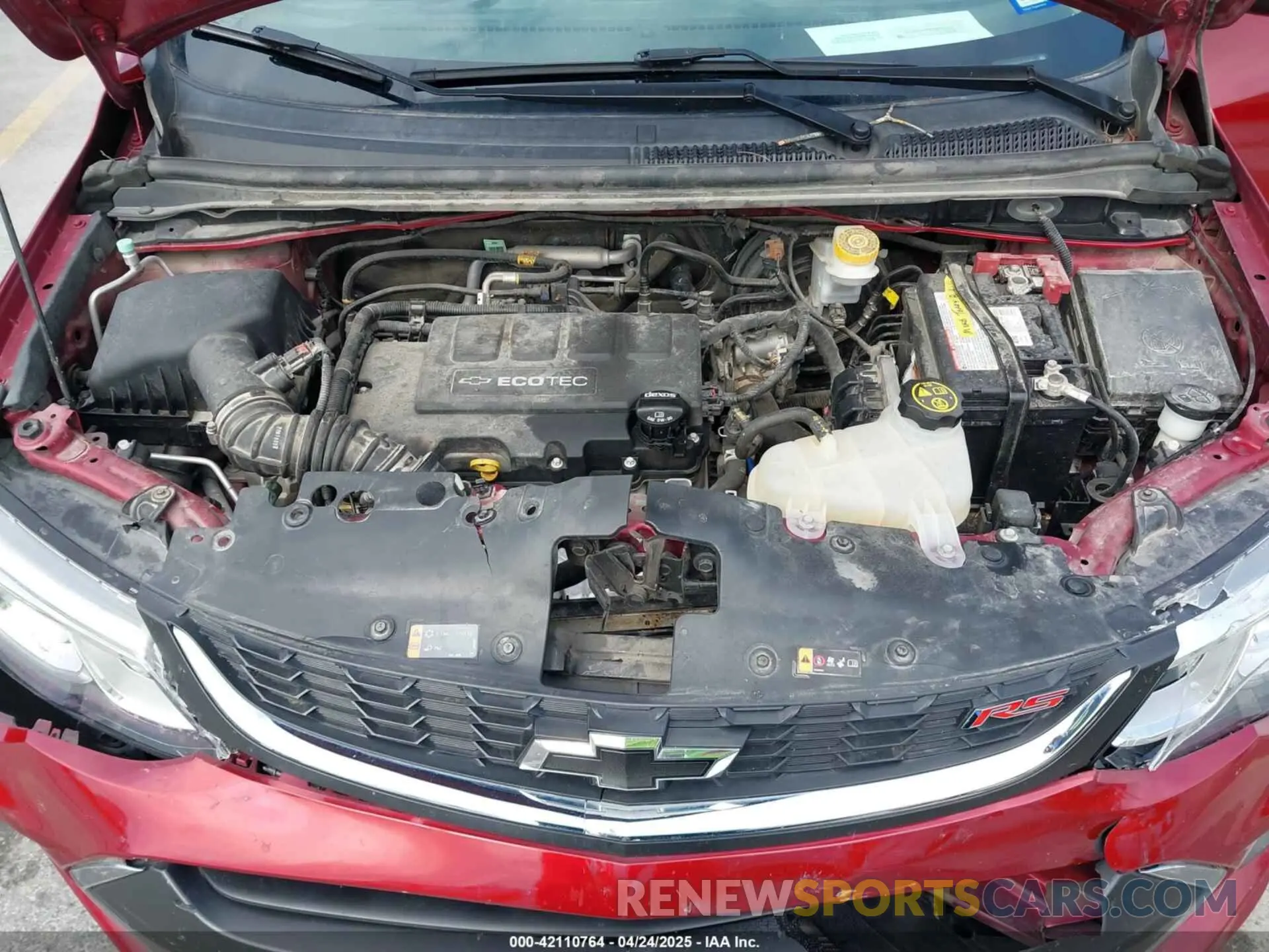 10 Photograph of a damaged car 1G1JD6SB4L4137362 CHEVROLET SONIC 2020