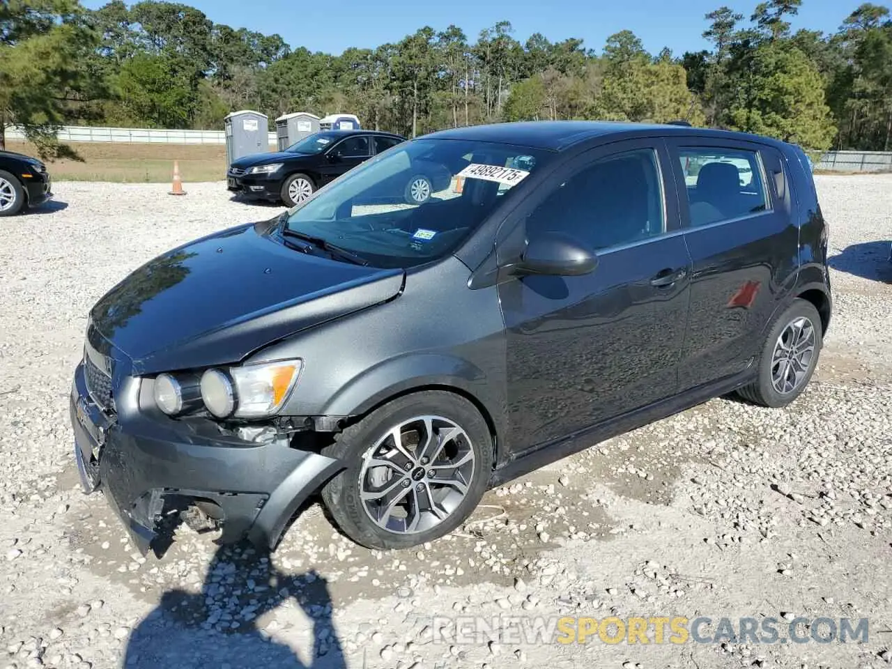 1 Photograph of a damaged car 1G1JD6SB6L4133278 CHEVROLET SONIC 2020